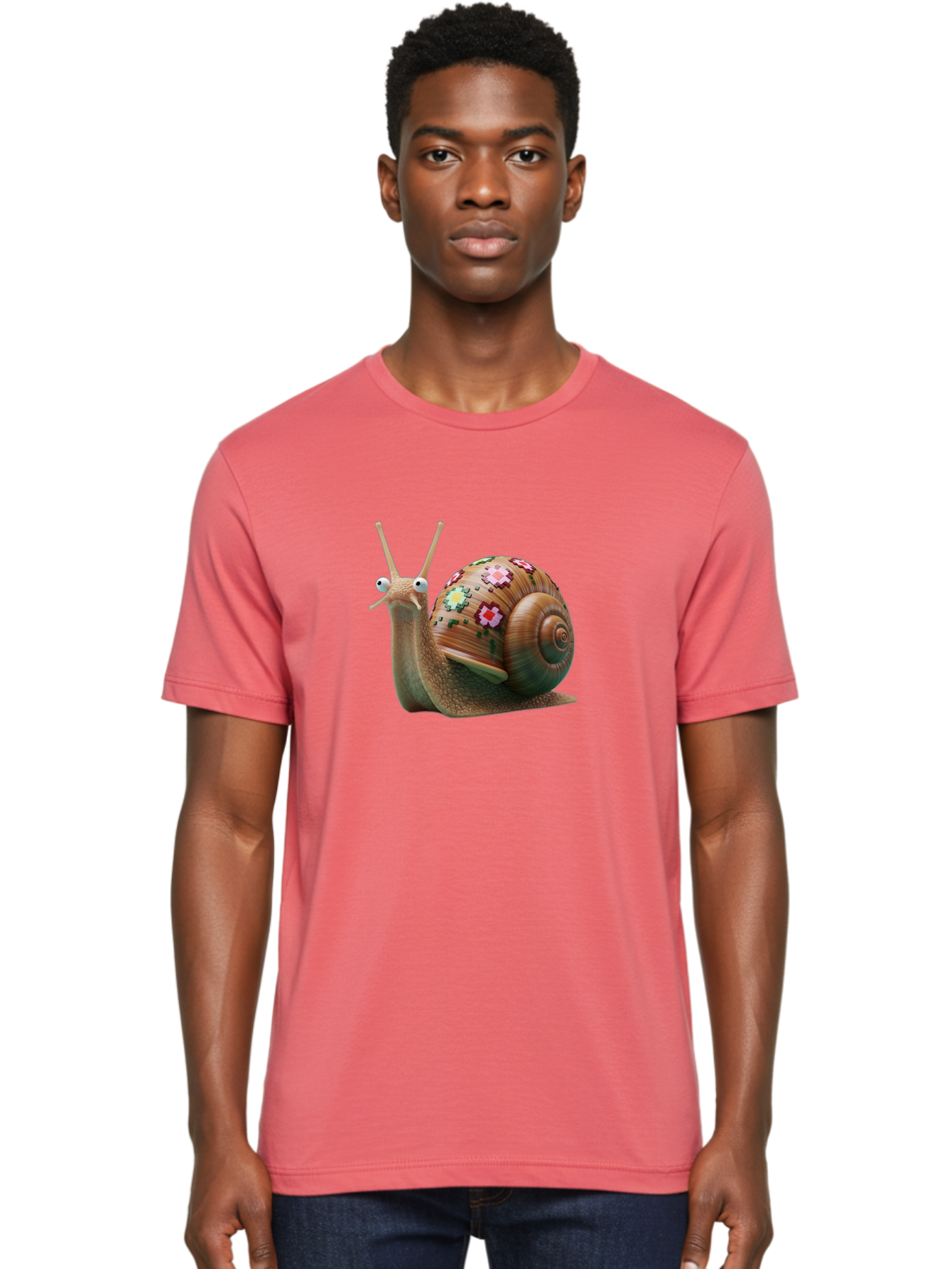 Snail-With-Flowers-7 Men'S Graphic Tee, 100% Cotton, Comfortable Casual Summer Wear, Machine Washable, Vintage Camera, Old Camera, Antique Camera, Black Camera, Classic Photography, Photography Equipment, Nostalgic Device, Film Camera, Bah145 28