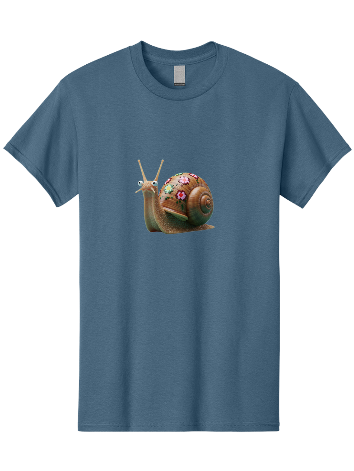 Snail-With-Flowers-7 Men'S Graphic Tee, 100% Cotton, Comfortable Casual Summer Wear, Machine Washable, Vintage Camera, Old Camera, Antique Camera, Black Camera, Classic Photography, Photography Equipment, Nostalgic Device, Film Camera, Bah145 12