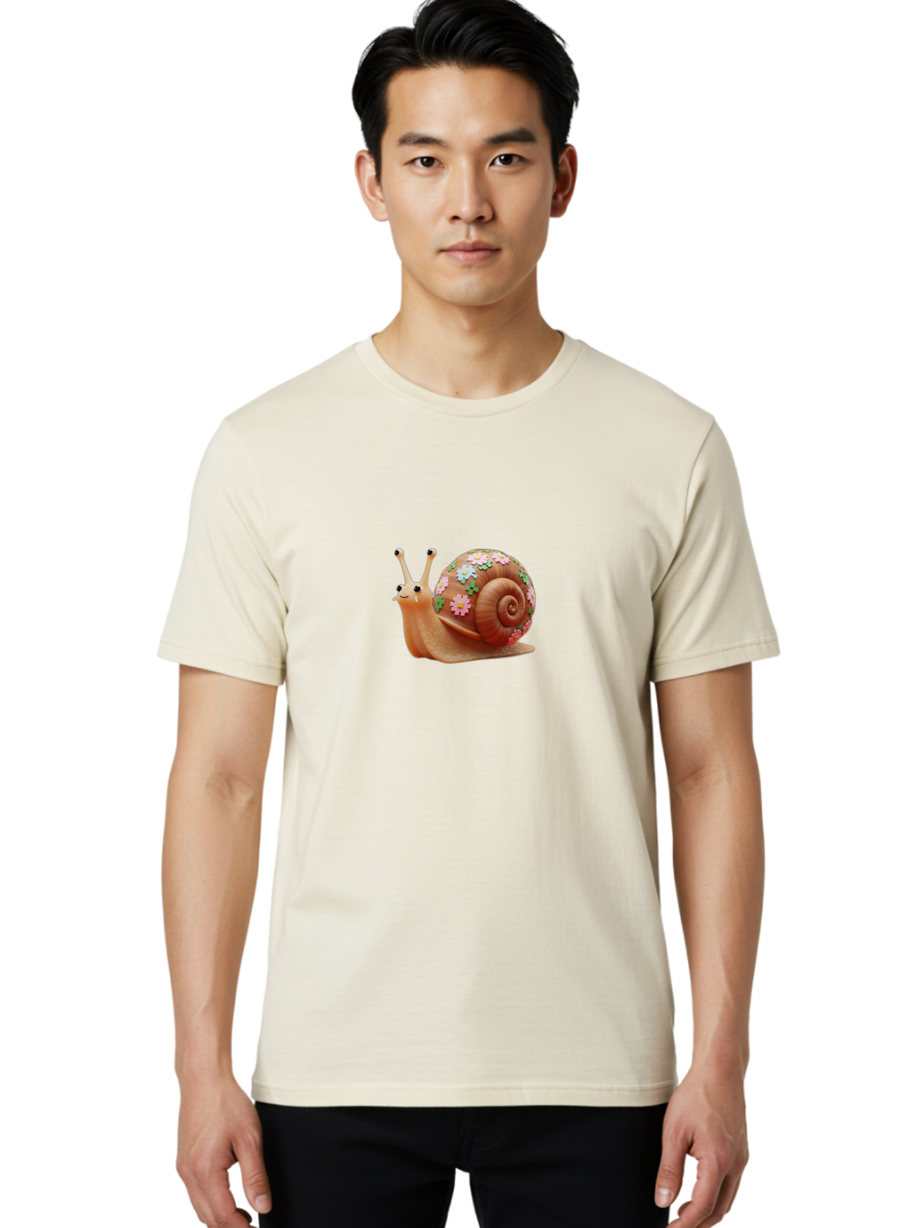 Snail-With-Flowers Men'S Graphic Tee, 100% Cotton, Comfortable Casual Summer Wear, Machine Washable, Vintage Camera, Old Camera, Antique Camera, Black Camera, Classic Photography, Photography Equipment, Nostalgic Device, Film Camera, Bah146 28