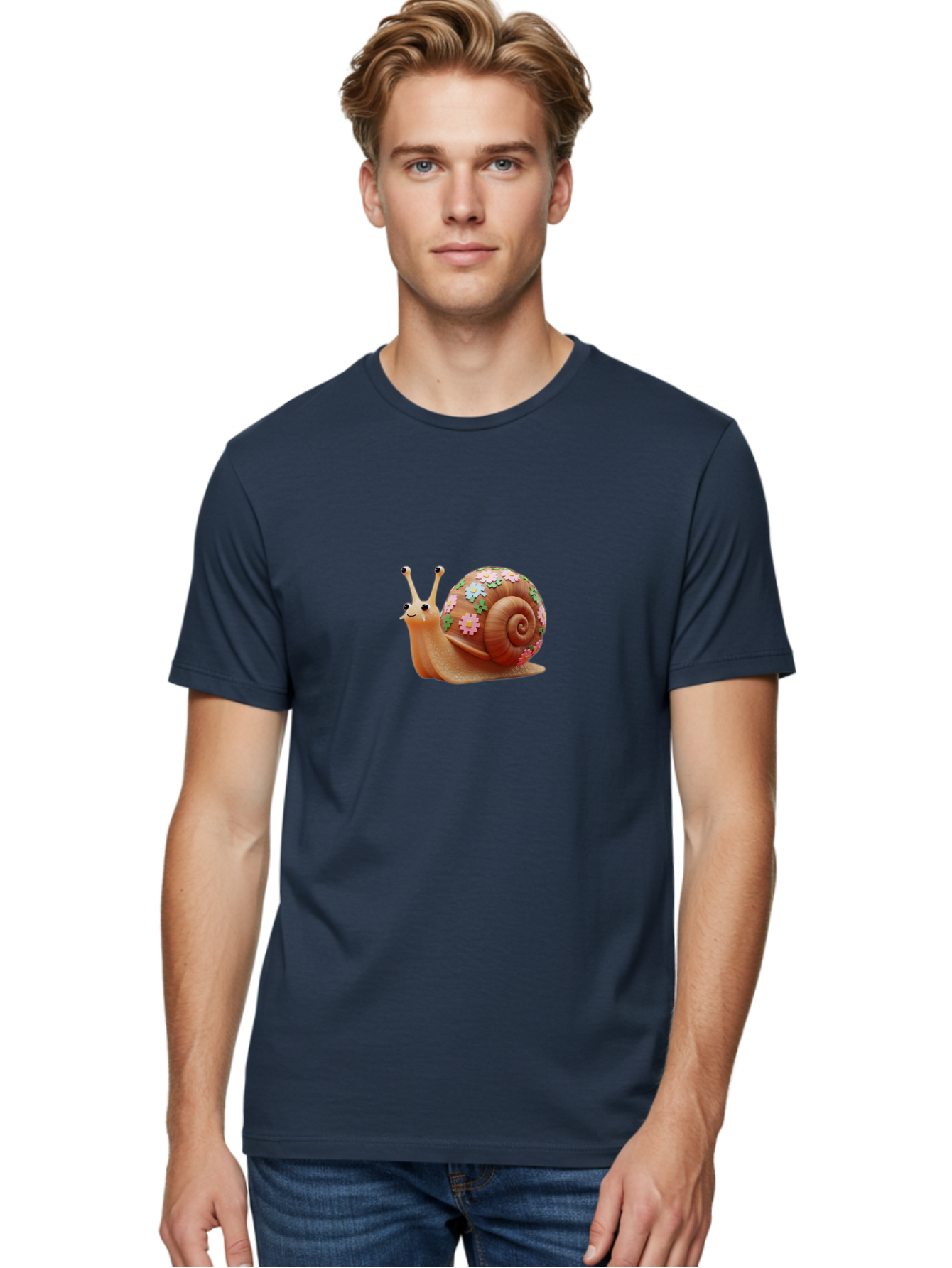 Snail-With-Flowers Men'S Graphic Tee, 100% Cotton, Comfortable Casual Summer Wear, Machine Washable, Vintage Camera, Old Camera, Antique Camera, Black Camera, Classic Photography, Photography Equipment, Nostalgic Device, Film Camera, Bah146 16