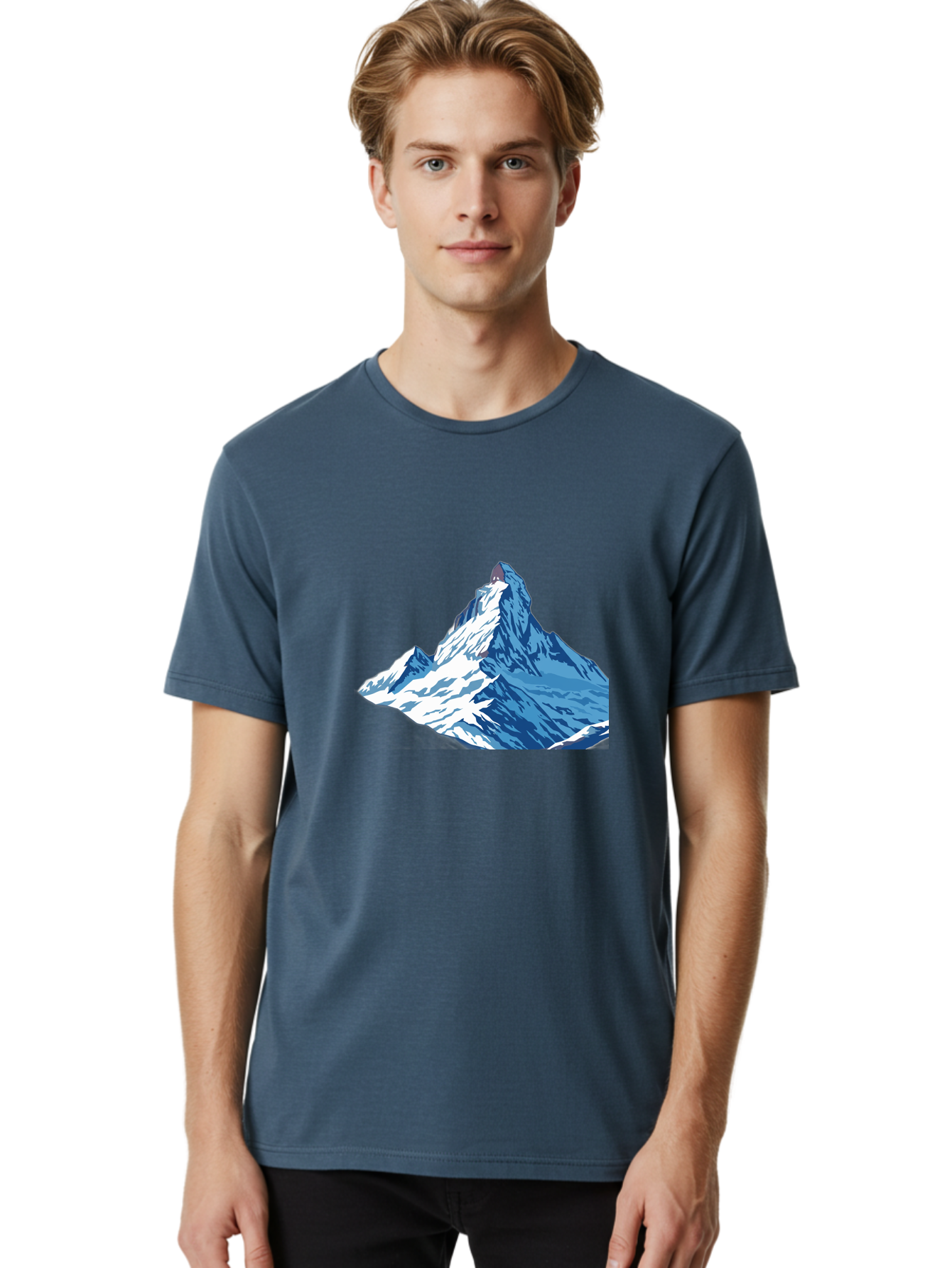 Snowy-Mountain-Peak-1 Men'S Graphic Tee, 100% Cotton, Comfortable Casual Summer Wear, Machine Washable, Vintage Camera, Old Camera, Antique Camera, Black Camera, Classic Photography, Photography Equipment, Nostalgic Device, Film Camera, Bah152 19