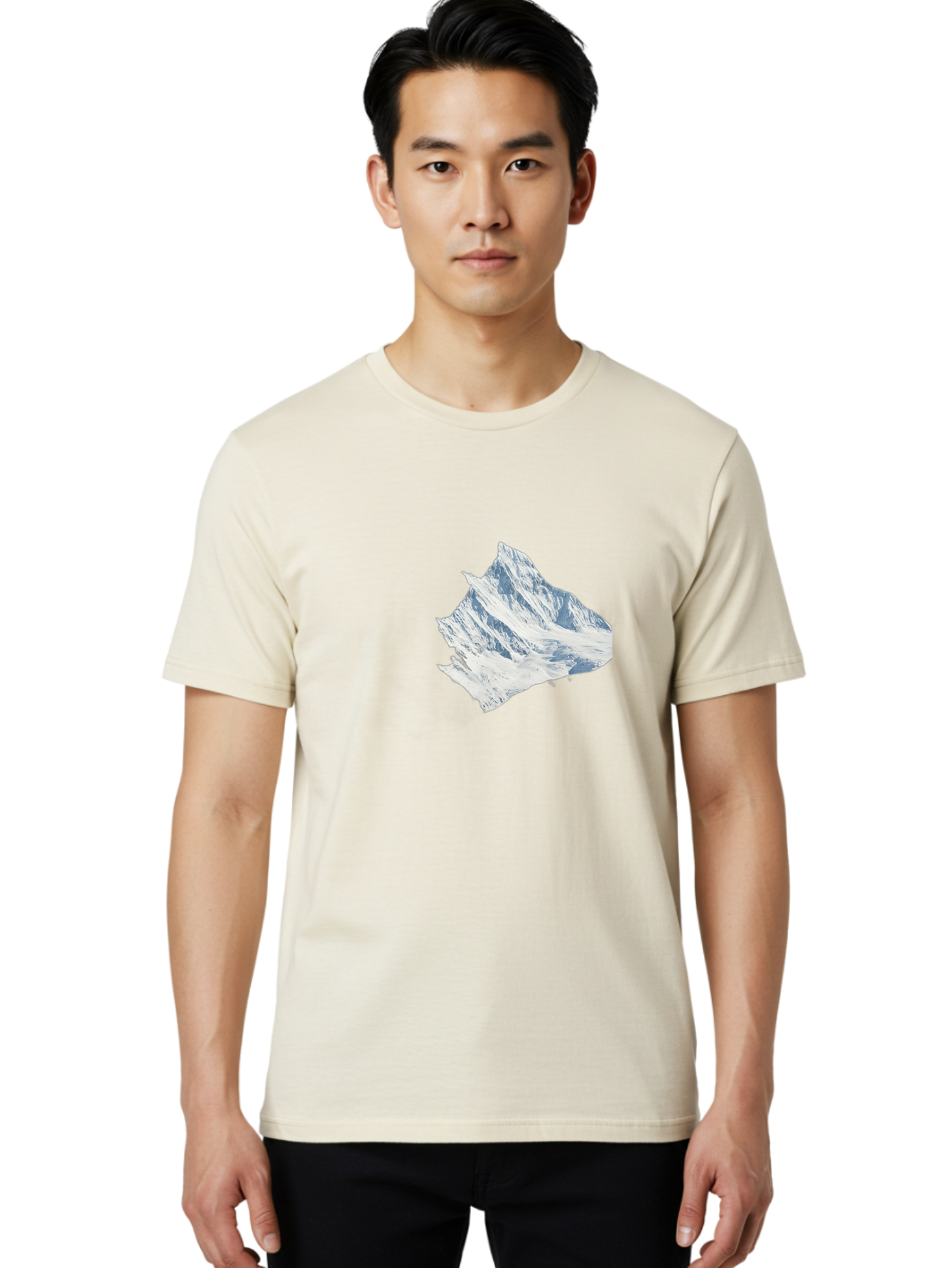 Snowy-Mountain-Peak Men'S Graphic Tee, 100% Cotton, Comfortable Casual Summer Wear, Machine Washable, Vintage Camera, Old Camera, Antique Camera, Black Camera, Classic Photography, Photography Equipment, Nostalgic Device, Film Camera, Bah153 28