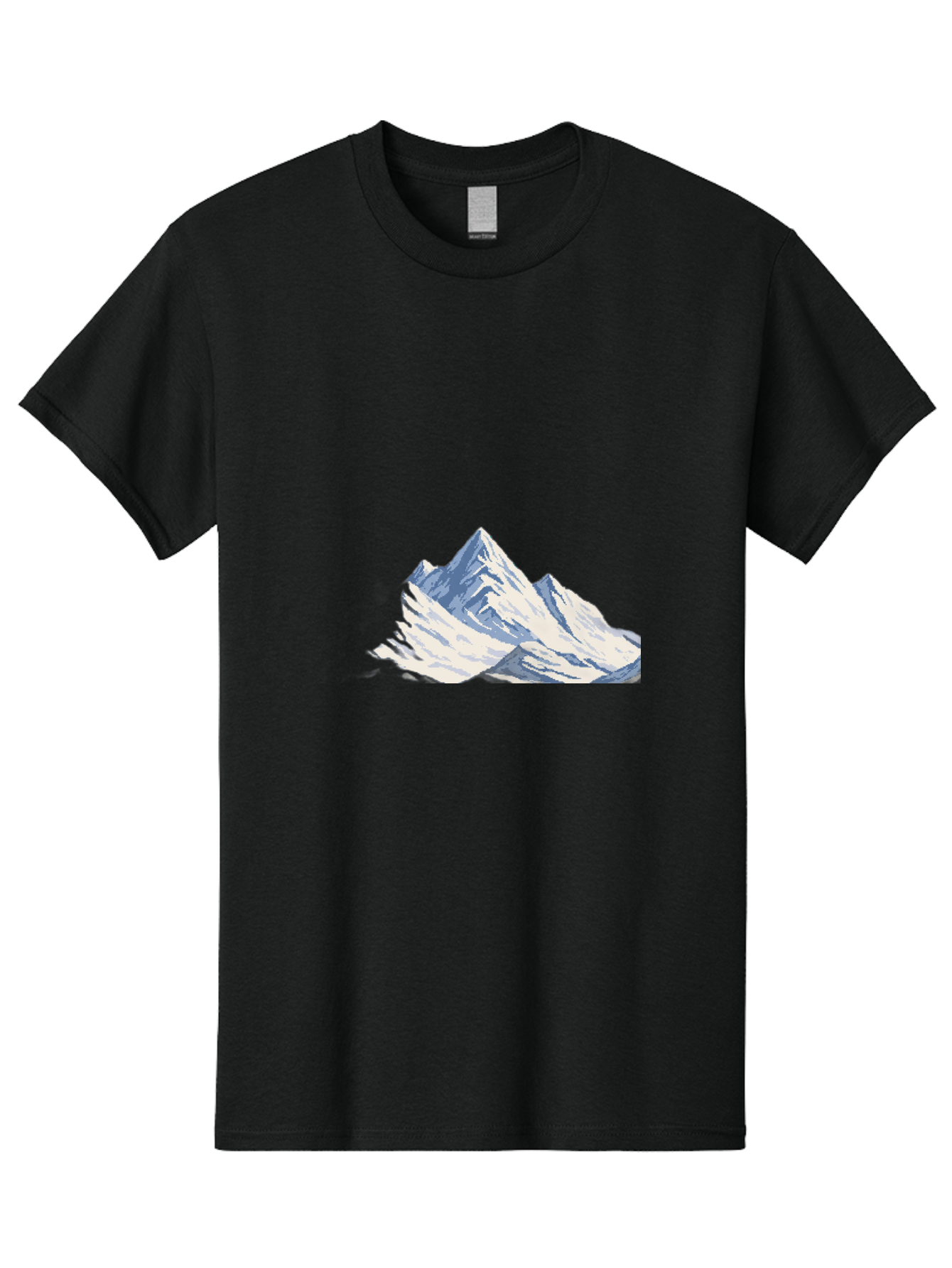 Snowy-Mountain-Peaks-1 Men'S Graphic Tee, 100% Cotton, Comfortable Casual Summer Wear, Machine Washable, Vintage Camera, Old Camera, Antique Camera, Black Camera, Classic Photography, Photography Equipment, Nostalgic Device, Film Camera, Bah154 5
