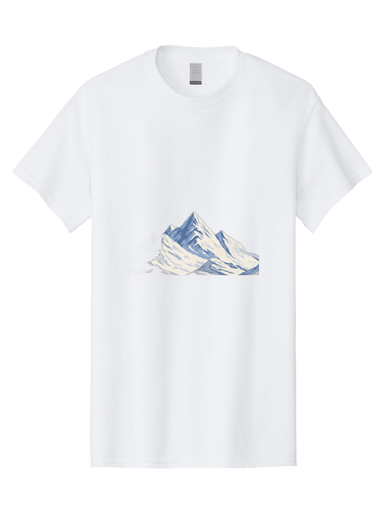Snowy-Mountain-Peaks-1 Men'S Graphic Tee, 100% Cotton, Comfortable Casual Summer Wear, Machine Washable, Vintage Camera, Old Camera, Antique Camera, Black Camera, Classic Photography, Photography Equipment, Nostalgic Device, Film Camera, Bah154 15