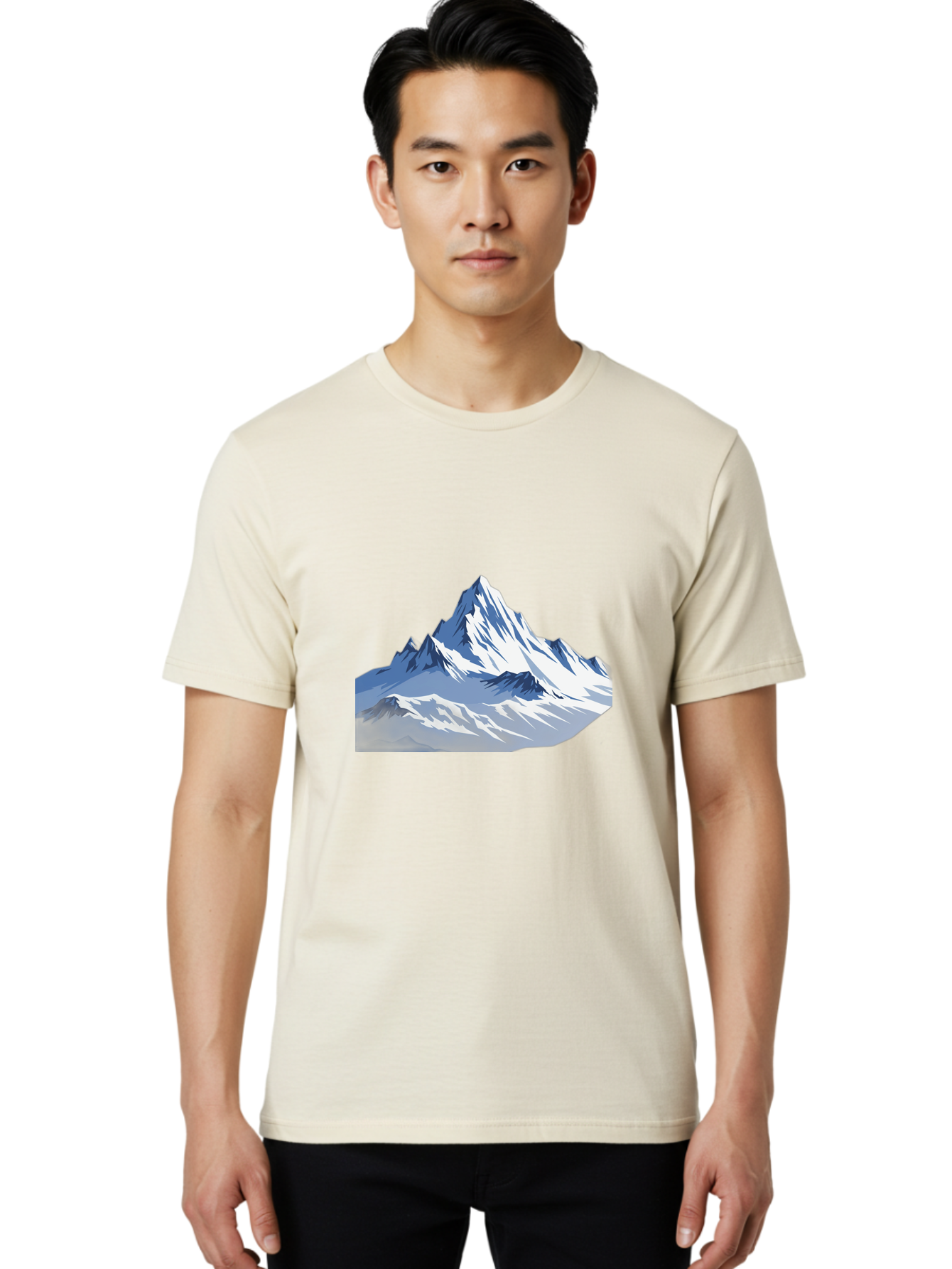 Snowy-Mountain-Peaks Men'S Graphic Tee, 100% Cotton, Comfortable Casual Summer Wear, Machine Washable, Vintage Camera, Old Camera, Antique Camera, Black Camera, Classic Photography, Photography Equipment, Nostalgic Device, Film Camera, Bah155 25
