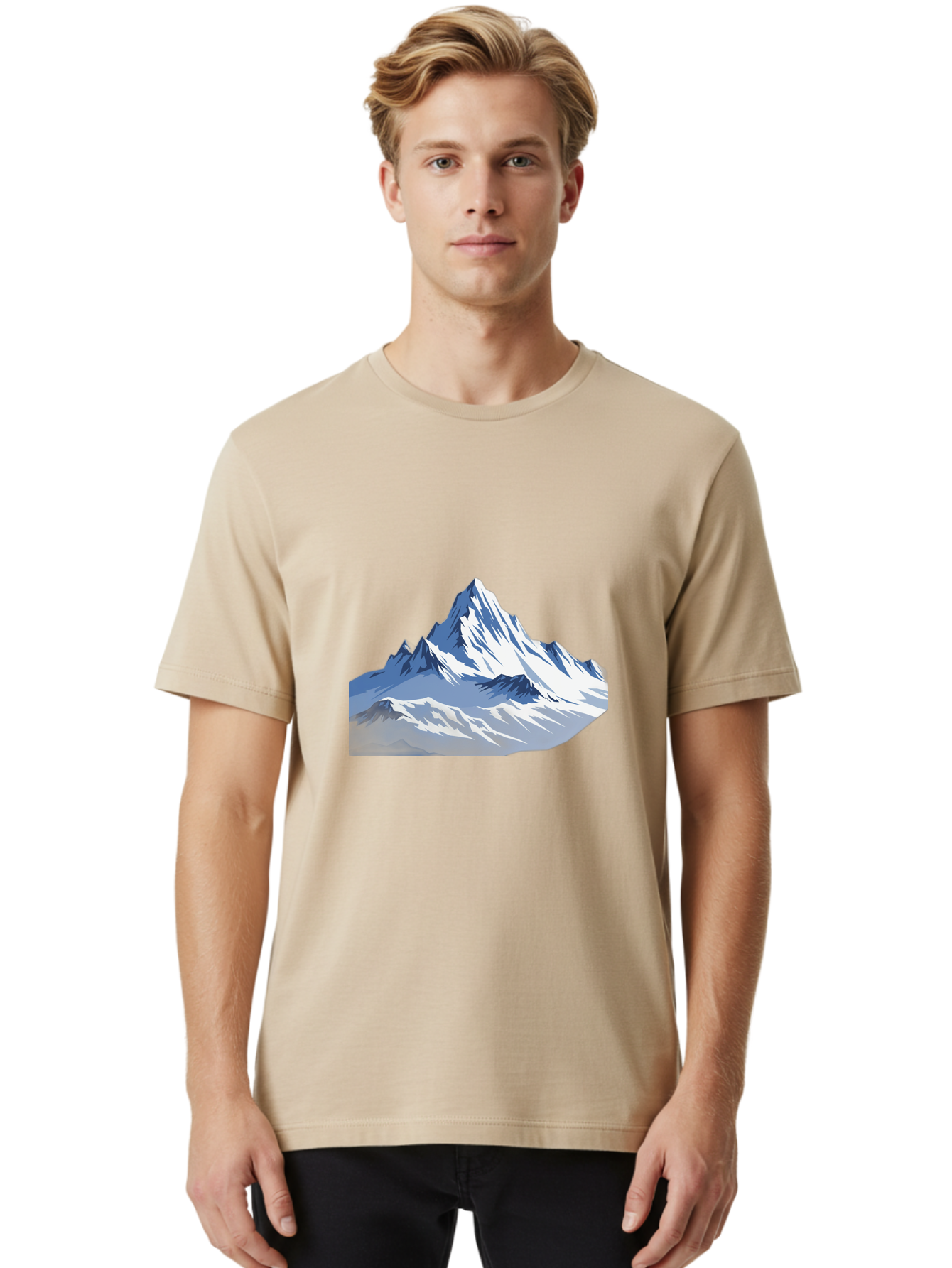 Snowy-Mountain-Peaks Men'S Graphic Tee, 100% Cotton, Comfortable Casual Summer Wear, Machine Washable, Vintage Camera, Old Camera, Antique Camera, Black Camera, Classic Photography, Photography Equipment, Nostalgic Device, Film Camera, Bah155 26