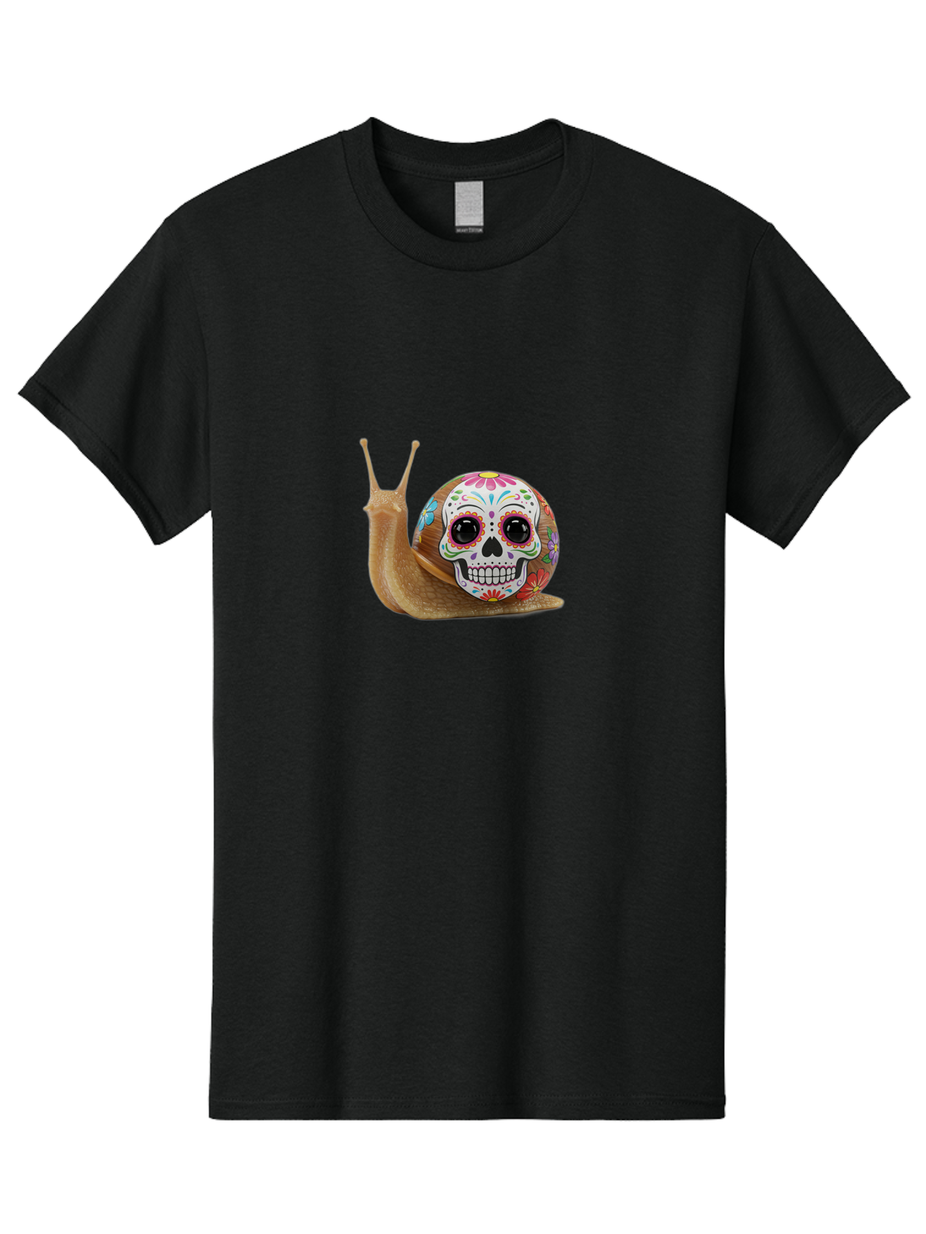 Sugar-Skull-Snail Men'S Graphic Tee, 100% Cotton, Comfortable Casual Summer Wear, Machine Washable, Vintage Camera, Old Camera, Antique Camera, Black Camera, Classic Photography, Photography Equipment, Nostalgic Device, Film Camera, Camera Art Bah199 5
