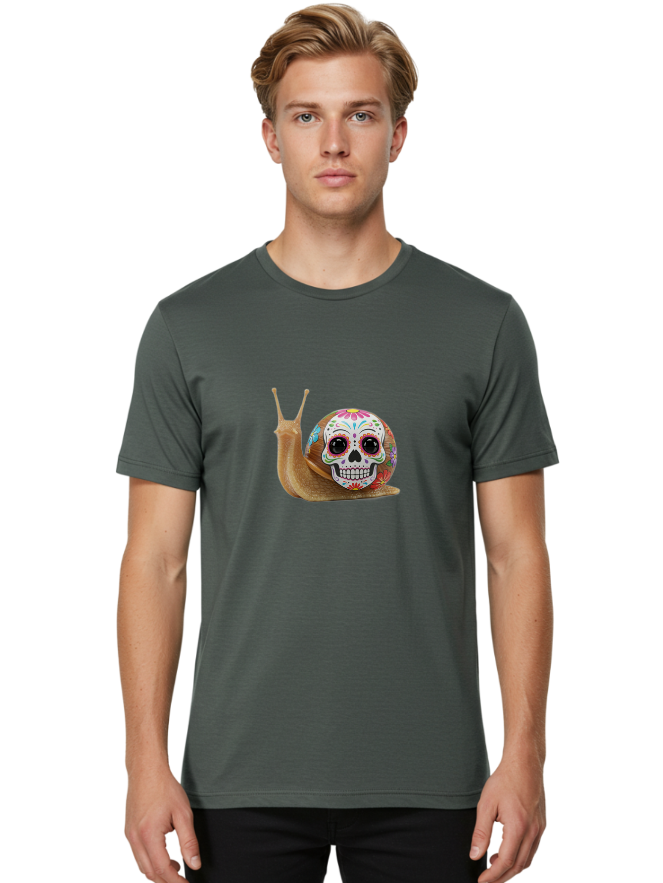 Sugar-Skull-Snail Men'S Graphic Tee, 100% Cotton, Comfortable Casual Summer Wear, Machine Washable, Vintage Camera, Old Camera, Antique Camera, Black Camera, Classic Photography, Photography Equipment, Nostalgic Device, Film Camera, Camera Art Bah199 30