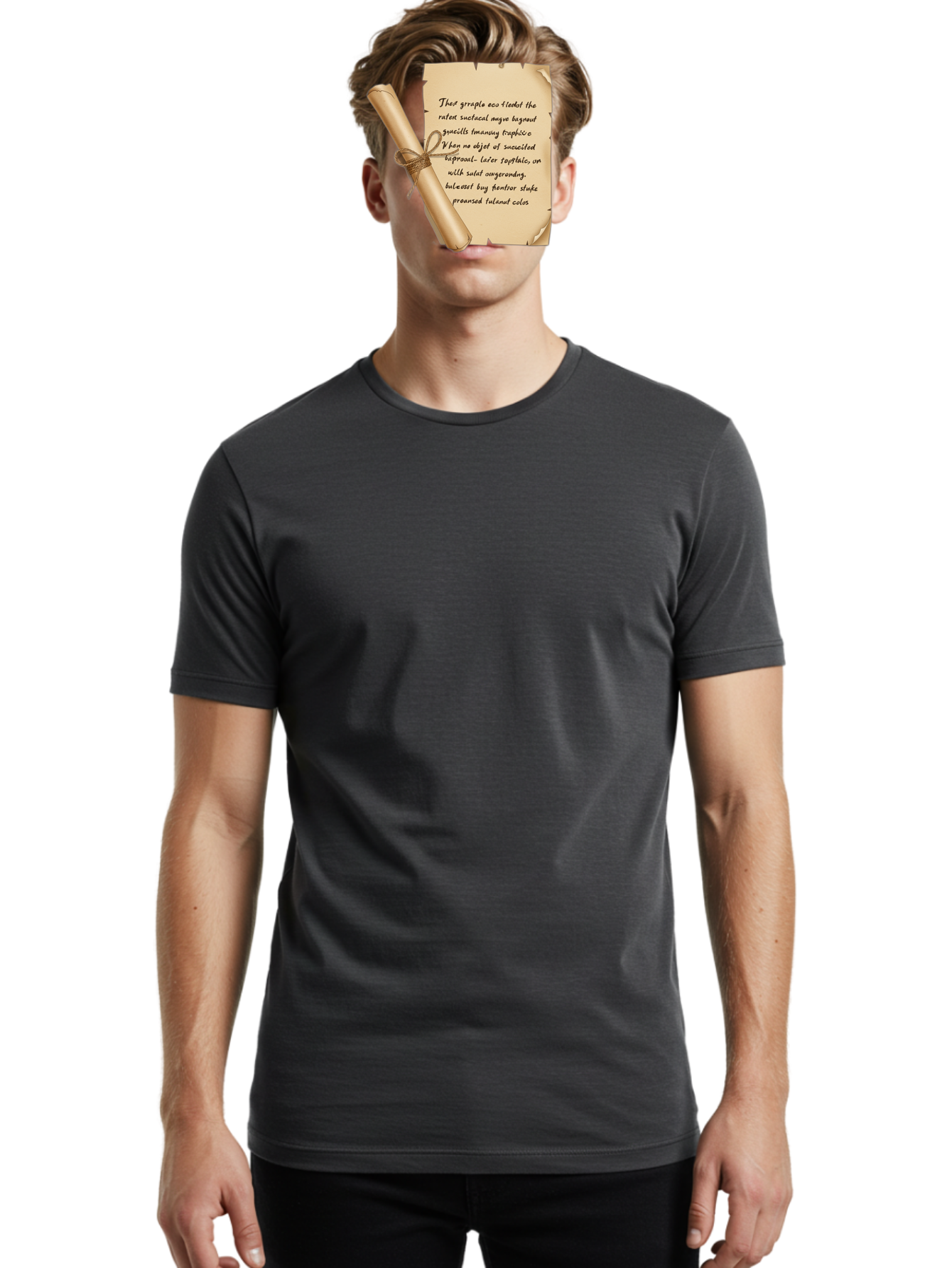 Torn-Parchment-With-Nonsense-Text Men'S Graphic Tee, 100% Cotton, Comfortable Casual Summer Wear, Machine Washable, Vintage Camera, Old Camera, Antique Camera, Black Camera, Classic Photography, Photography Equipment, Nostalgic Device, Bah271 25