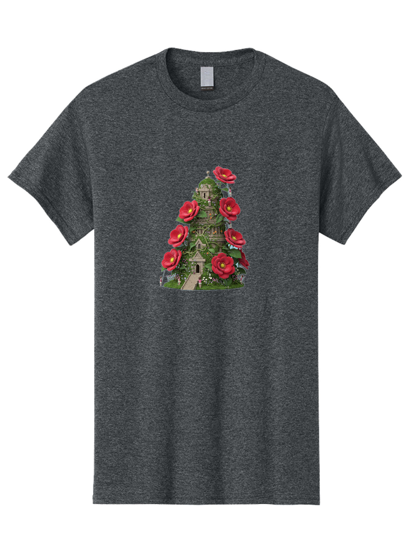 Tower-Of-Red-Flowers Men'S Graphic Tee, 100% Cotton, Comfortable Casual Summer Wear, Machine Washable, Vintage Camera, Old Camera, Antique Camera, Black Camera, Classic Photography, Photography Equipment, Nostalgic Device, Film Camera, Bah272 1