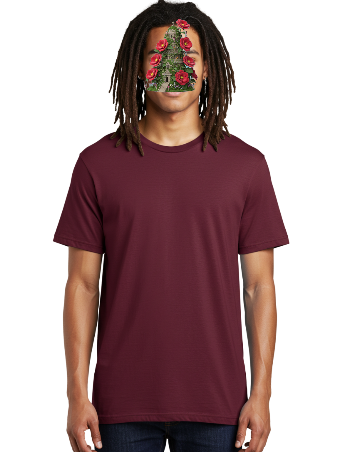 Tower-Of-Red-Flowers Men'S Graphic Tee, 100% Cotton, Comfortable Casual Summer Wear, Machine Washable, Vintage Camera, Old Camera, Antique Camera, Black Camera, Classic Photography, Photography Equipment, Nostalgic Device, Film Camera, Bah272 25