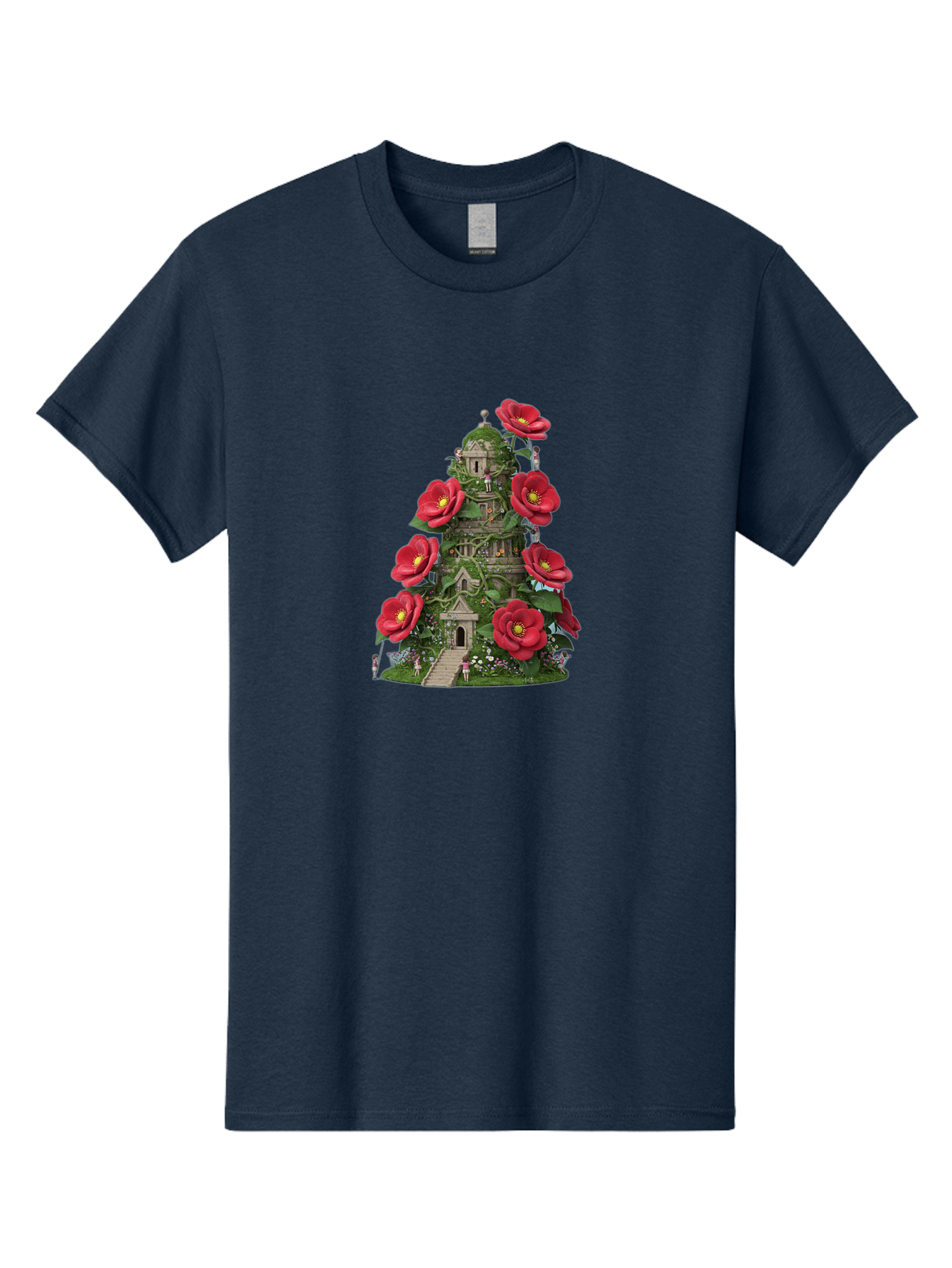 Tower-Of-Red-Flowers Men'S Graphic Tee, 100% Cotton, Comfortable Casual Summer Wear, Machine Washable, Vintage Camera, Old Camera, Antique Camera, Black Camera, Classic Photography, Photography Equipment, Nostalgic Device, Film Camera, Bah272 9