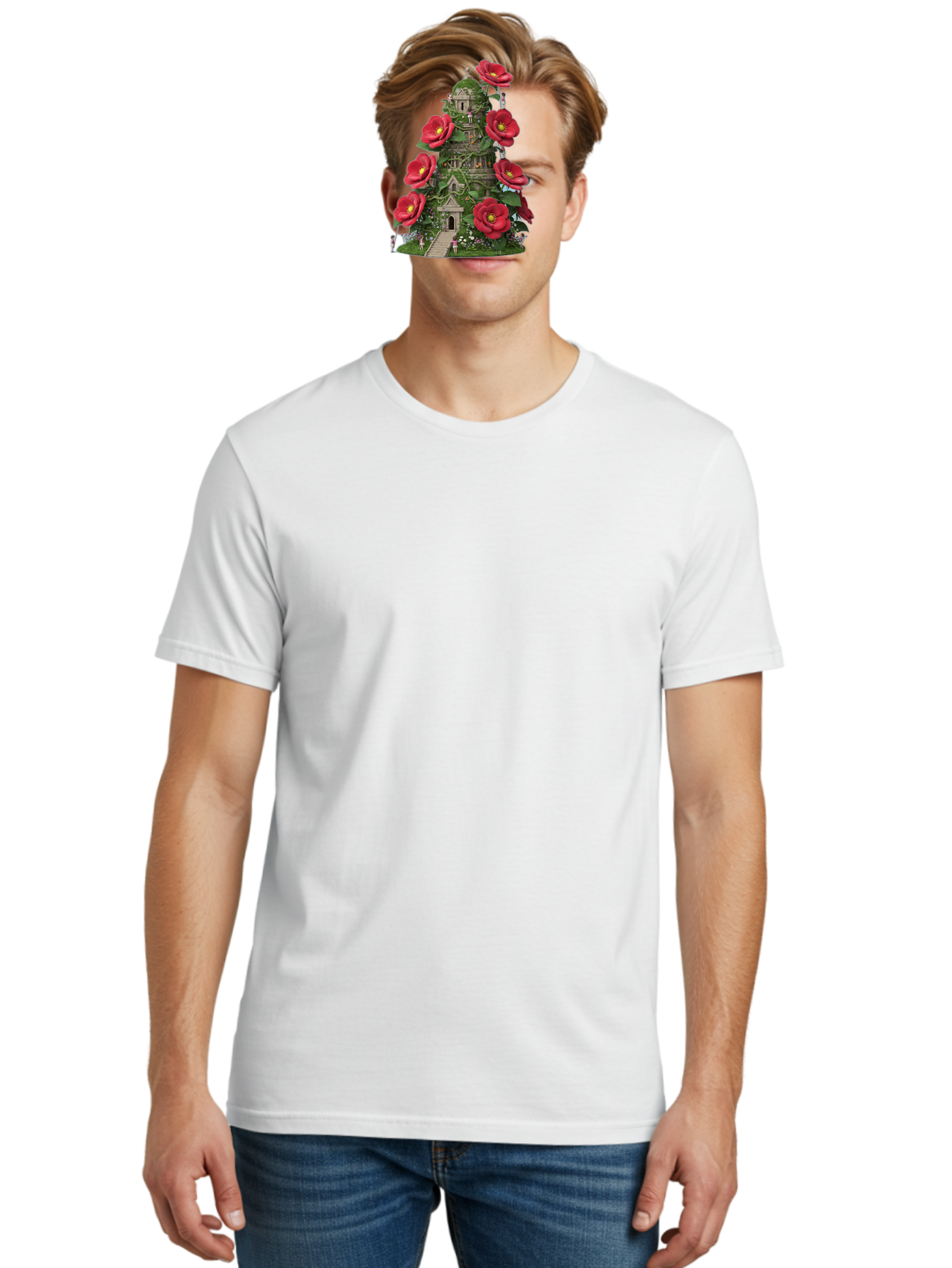 Tower-Of-Red-Flowers Men'S Graphic Tee, 100% Cotton, Comfortable Casual Summer Wear, Machine Washable, Vintage Camera, Old Camera, Antique Camera, Black Camera, Classic Photography, Photography Equipment, Nostalgic Device, Film Camera, Bah272 22