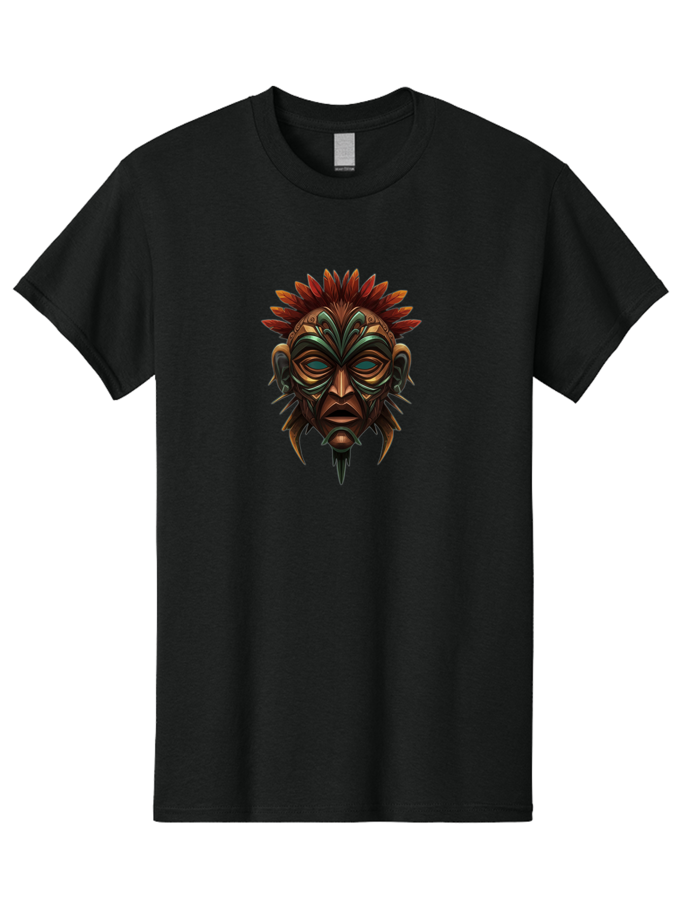 Tribal-Mask Men'S Graphic Tee, 100% Cotton, Comfortable Casual Summer Wear, Machine Washable, Vintage Camera, Old Camera, Antique Camera, Black Camera, Classic Photography, Photography Equipment, Nostalgic Device, Film Camera, Camera Art Bah288 5