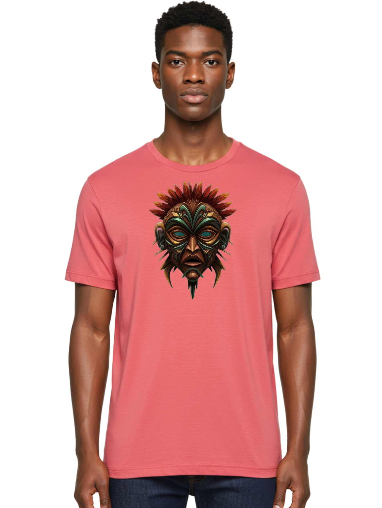 Tribal-Mask Men'S Graphic Tee, 100% Cotton, Comfortable Casual Summer Wear, Machine Washable, Vintage Camera, Old Camera, Antique Camera, Black Camera, Classic Photography, Photography Equipment, Nostalgic Device, Film Camera, Camera Art Bah288 28