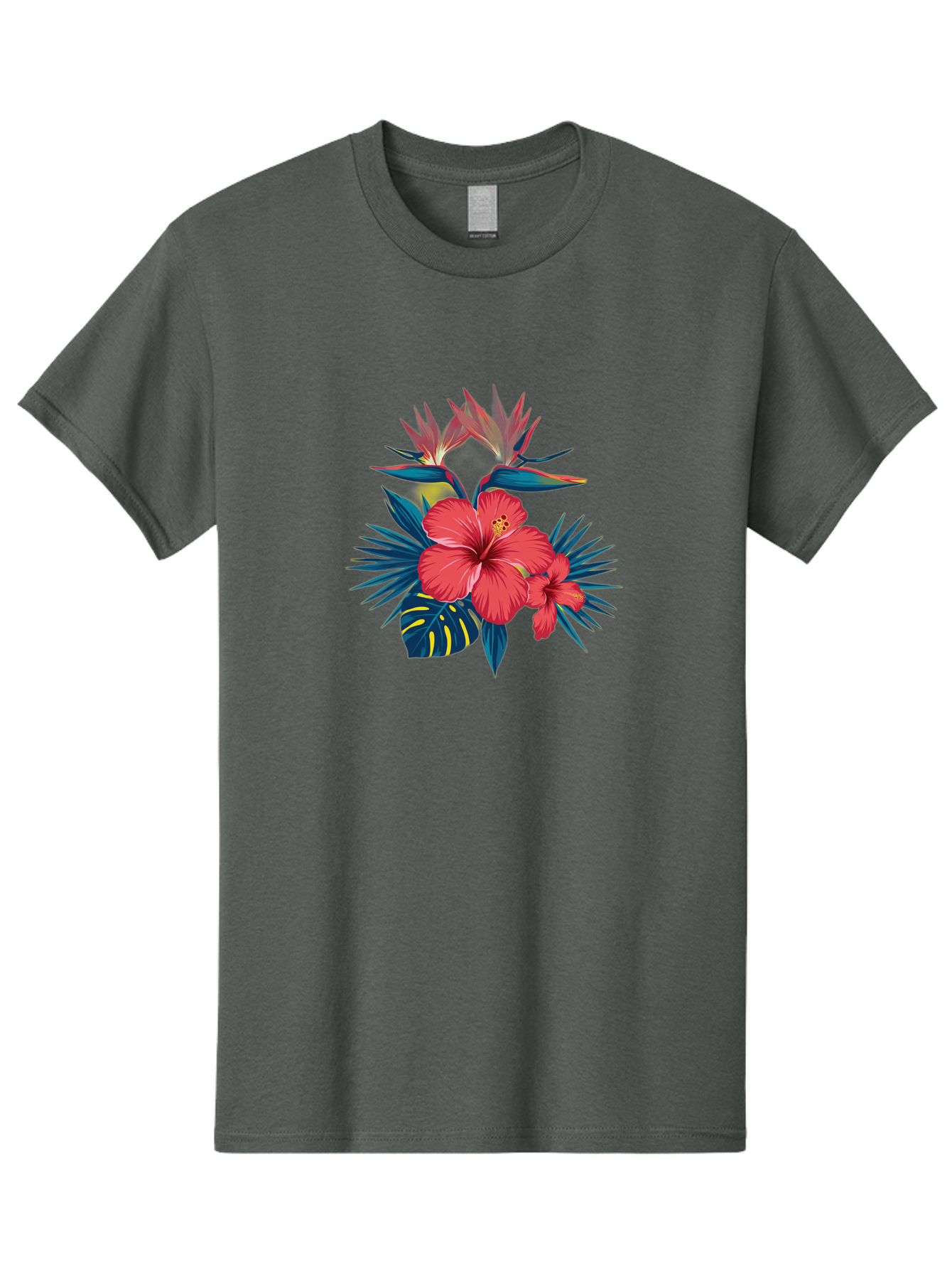Tropical-Hibiscus Men'S Graphic Tee, 100% Cotton, Comfortable Casual Summer Wear, Machine Washable, Vintage Camera, Old Camera, Antique Camera, Black Camera, Classic Photography, Photography Equipment, Nostalgic Device, Film Camera, Camera Art Bah292 14