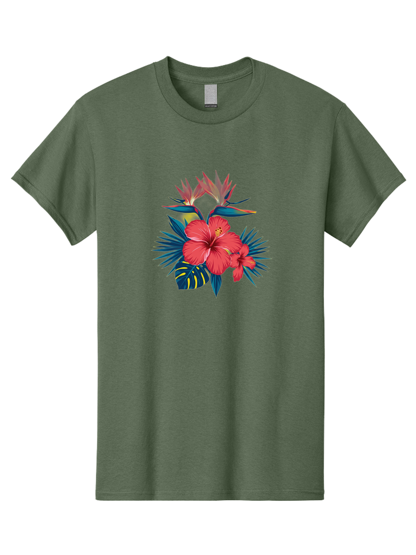 Tropical-Hibiscus Men'S Graphic Tee, 100% Cotton, Comfortable Casual Summer Wear, Machine Washable, Vintage Camera, Old Camera, Antique Camera, Black Camera, Classic Photography, Photography Equipment, Nostalgic Device, Film Camera, Camera Art Bah292 3