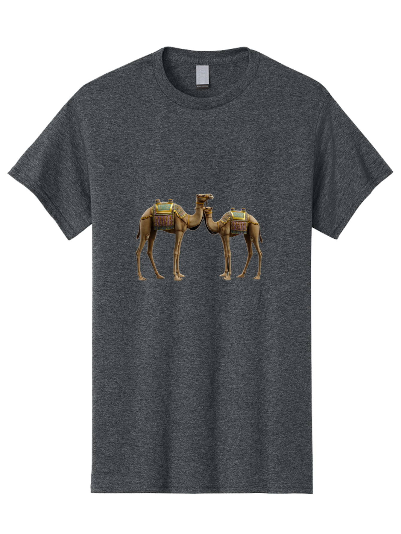 Two-Camels-1 Men'S Graphic Tee, 100% Cotton, Comfortable Casual Summer Wear, Machine Washable, Vintage Camera, Old Camera, Antique Camera, Black Camera, Classic Photography, Photography Equipment, Nostalgic Device, Film Camera, Camera Art Bah300 11