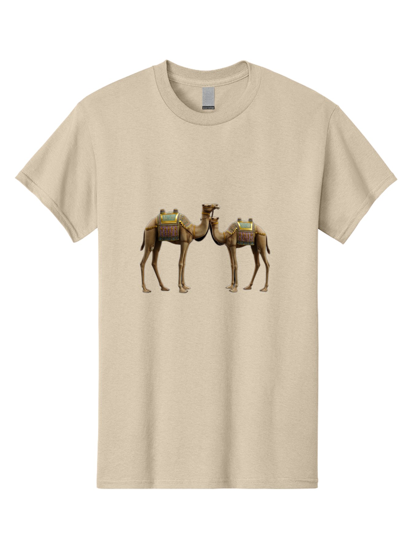 Two-Camels-1 Men'S Graphic Tee, 100% Cotton, Comfortable Casual Summer Wear, Machine Washable, Vintage Camera, Old Camera, Antique Camera, Black Camera, Classic Photography, Photography Equipment, Nostalgic Device, Film Camera, Camera Art Bah300 13