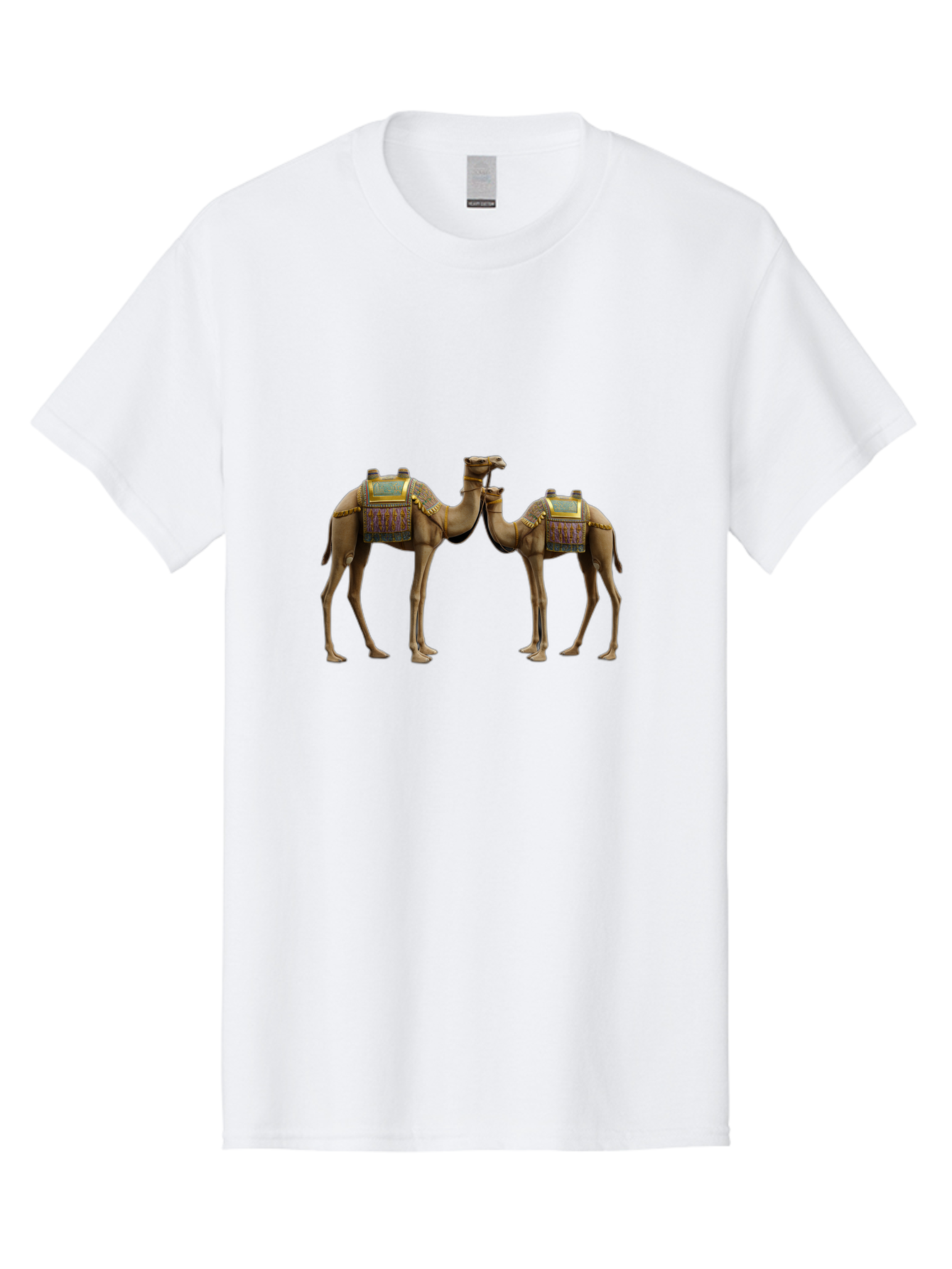 Two-Camels-1 Men'S Graphic Tee, 100% Cotton, Comfortable Casual Summer Wear, Machine Washable, Vintage Camera, Old Camera, Antique Camera, Black Camera, Classic Photography, Photography Equipment, Nostalgic Device, Film Camera, Camera Art Bah300 5