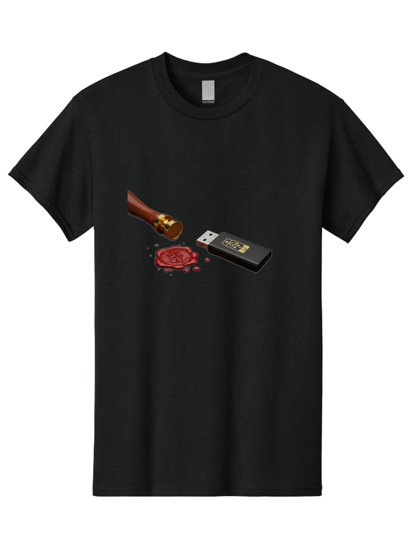 Usb-With-Seal Men'S Graphic Tee, 100% Cotton, Comfortable Casual Summer Wear, Machine Washable, Vintage Camera, Old Camera, Antique Camera, Black Camera, Classic Photography, Photography Equipment, Nostalgic Device, Film Camera, Camera Art Bah308 3