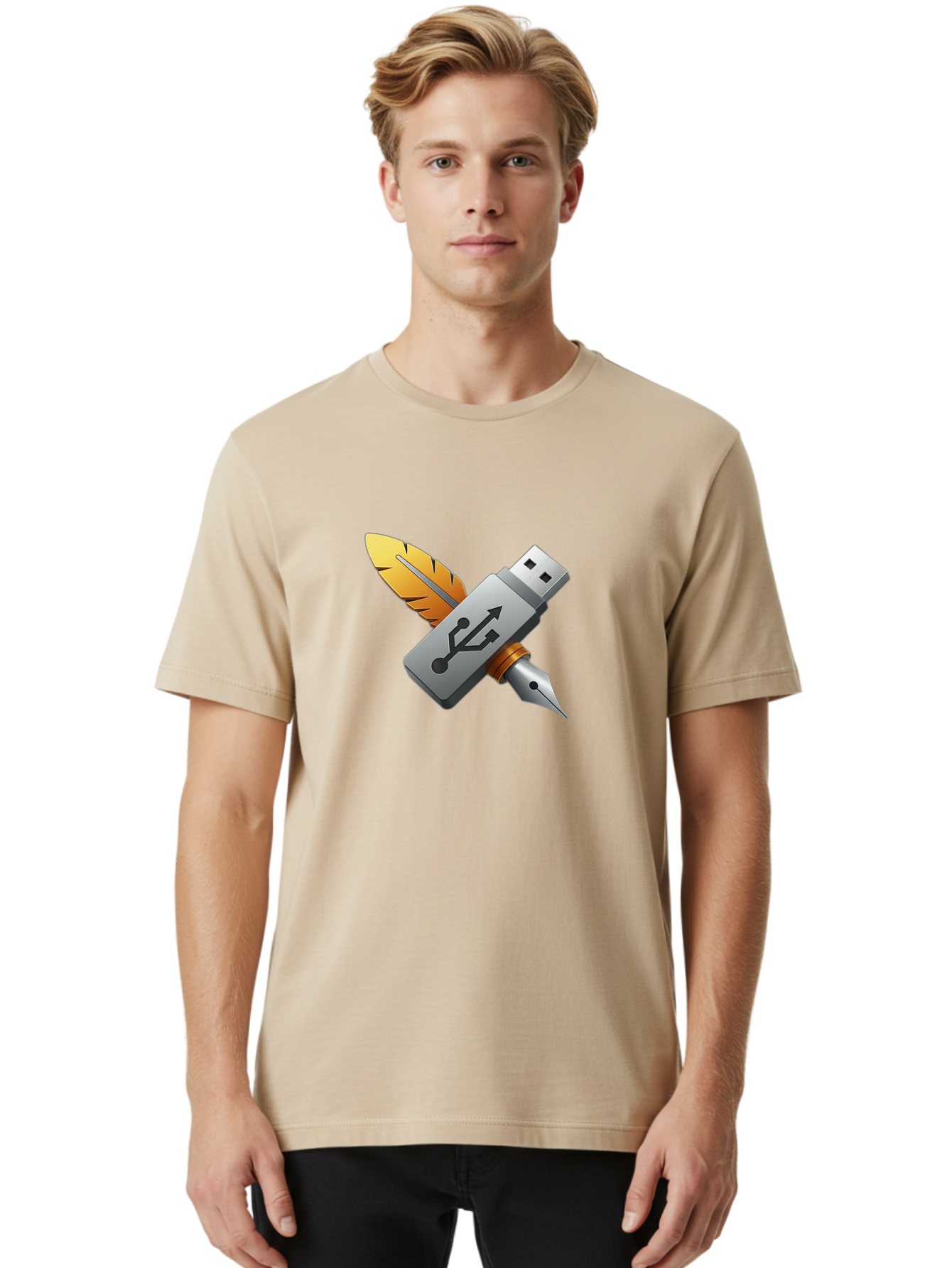 Usb Men'S Graphic Tee, 100% Cotton, Comfortable Casual Summer Wear, Machine Washable, Vintage Camera, Old Camera, Antique Camera, Black Camera, Classic Photography, Photography Equipment, Nostalgic Device, Film Camera, Camera Art Bah309 28