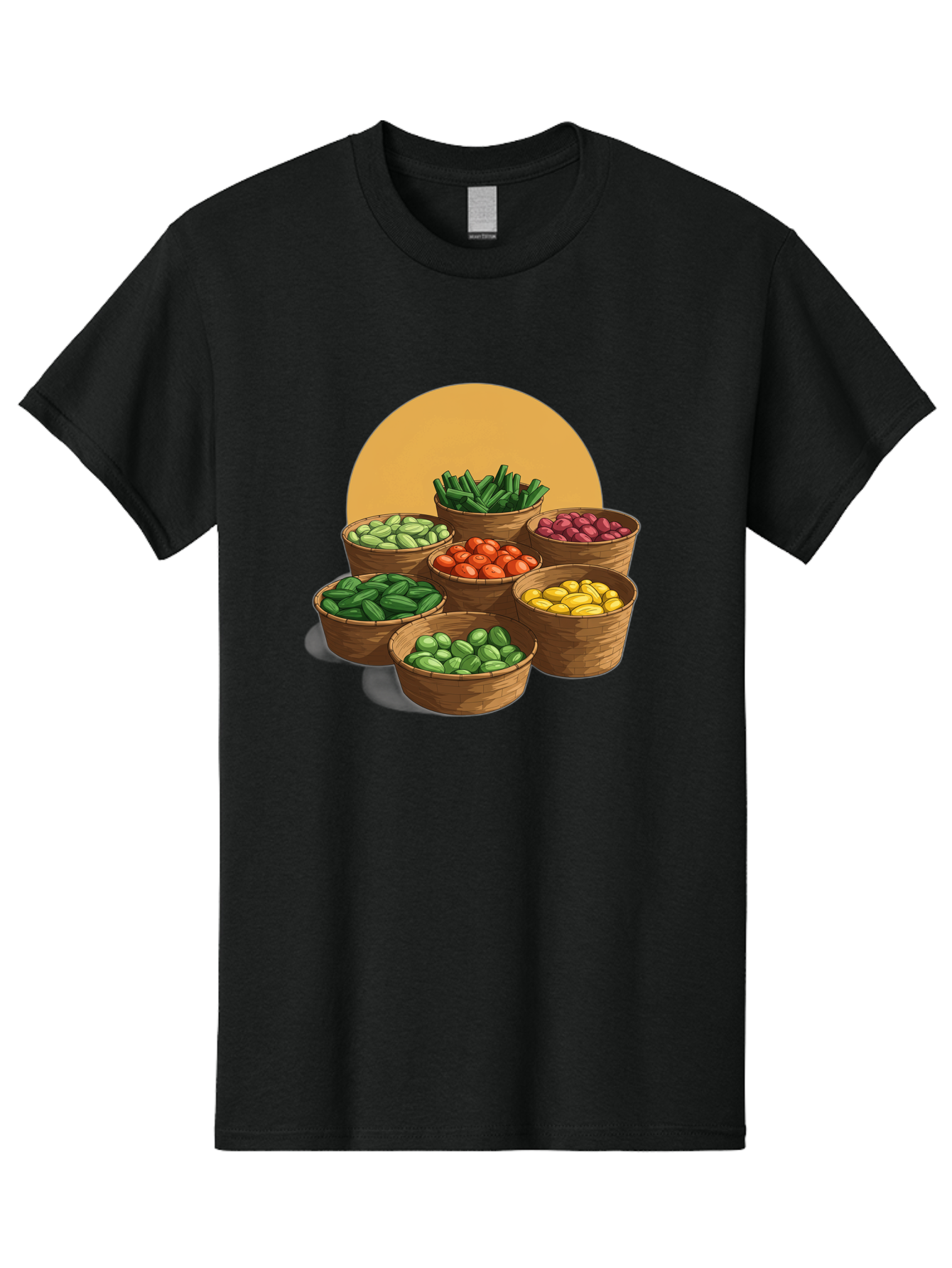 Vegetable-Baskets-1 Men'S Graphic Tee, 100% Cotton, Comfortable Casual Summer Wear, Machine Washable, Vintage Camera, Old Camera, Antique Camera, Black Camera, Classic Photography, Photography Equipment, Nostalgic Device, Film Camera, Bah311 7