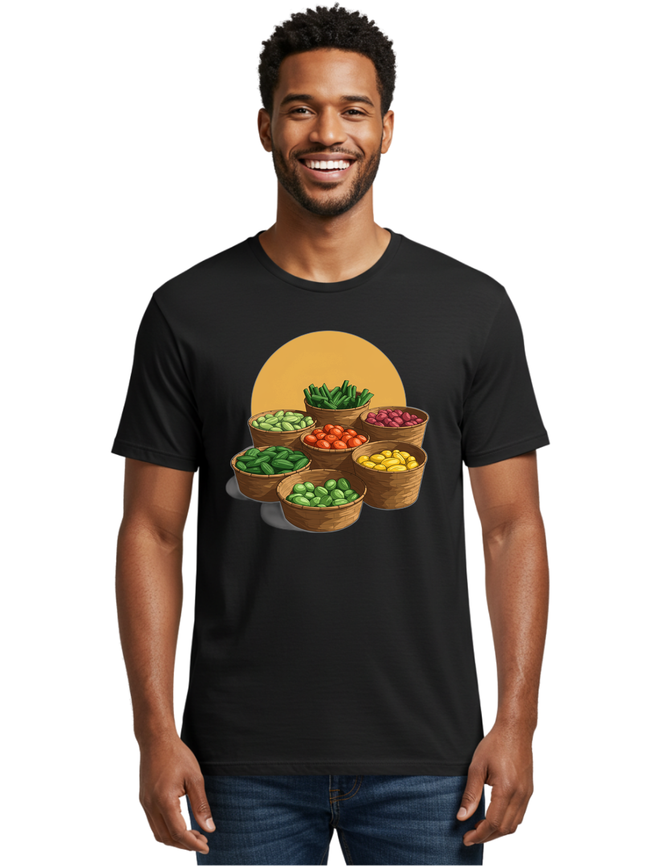 Vegetable-Baskets-1 Men'S Graphic Tee, 100% Cotton, Comfortable Casual Summer Wear, Machine Washable, Vintage Camera, Old Camera, Antique Camera, Black Camera, Classic Photography, Photography Equipment, Nostalgic Device, Film Camera, Bah311 22