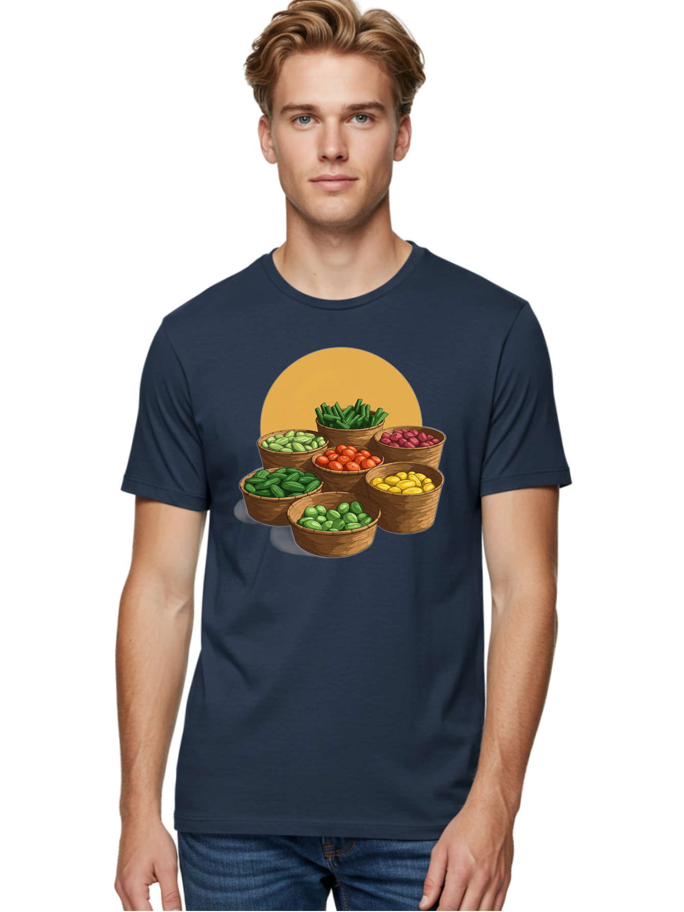 Vegetable-Baskets-1 Men'S Graphic Tee, 100% Cotton, Comfortable Casual Summer Wear, Machine Washable, Vintage Camera, Old Camera, Antique Camera, Black Camera, Classic Photography, Photography Equipment, Nostalgic Device, Film Camera, Bah311 26