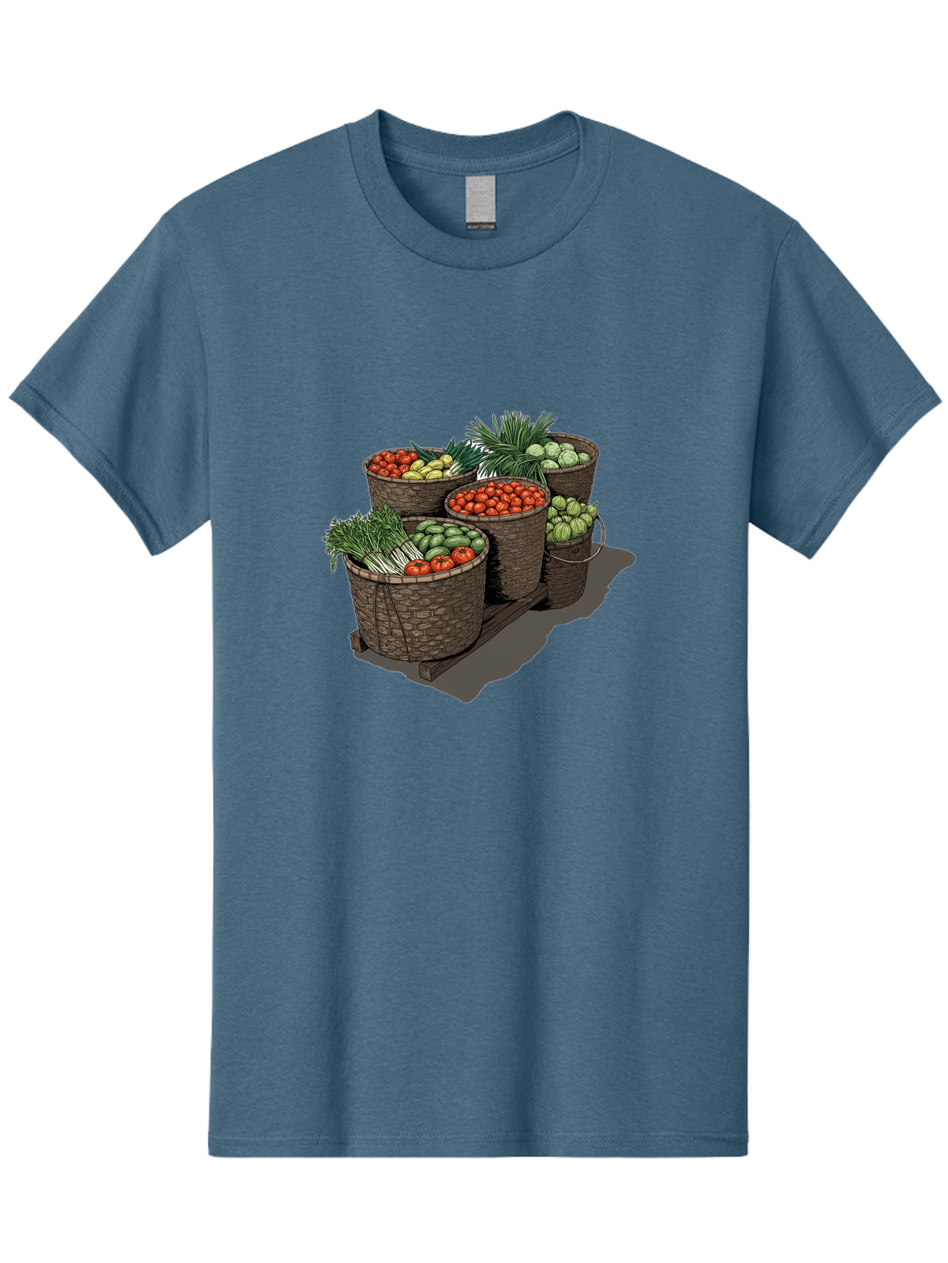 Vegetable-Baskets-2 Men'S Graphic Tee, 100% Cotton, Comfortable Casual Summer Wear, Machine Washable, Vintage Camera, Old Camera, Antique Camera, Black Camera, Classic Photography, Photography Equipment, Nostalgic Device, Film Camera, Bah312 3