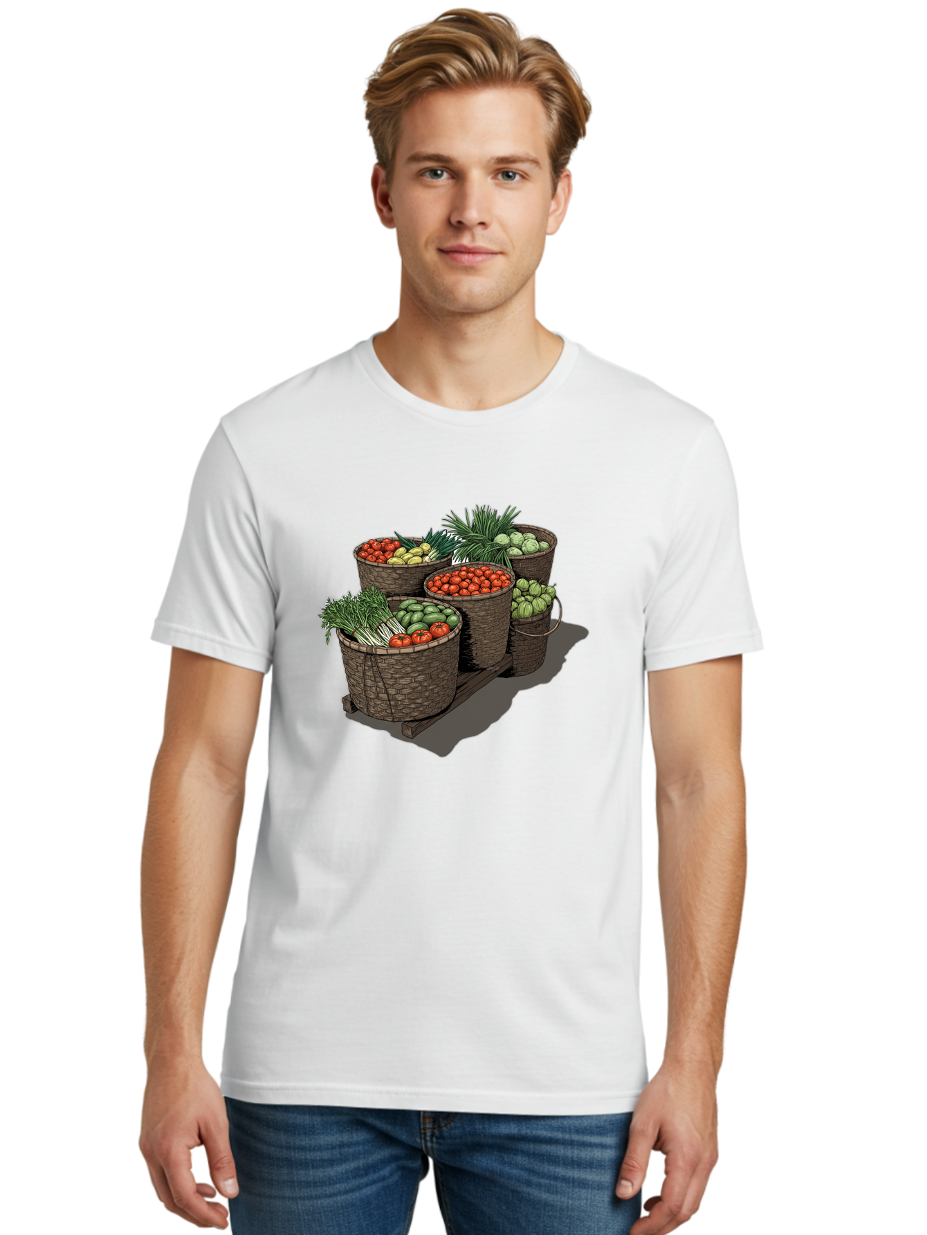 Vegetable-Baskets-2 Men'S Graphic Tee, 100% Cotton, Comfortable Casual Summer Wear, Machine Washable, Vintage Camera, Old Camera, Antique Camera, Black Camera, Classic Photography, Photography Equipment, Nostalgic Device, Film Camera, Bah312 29