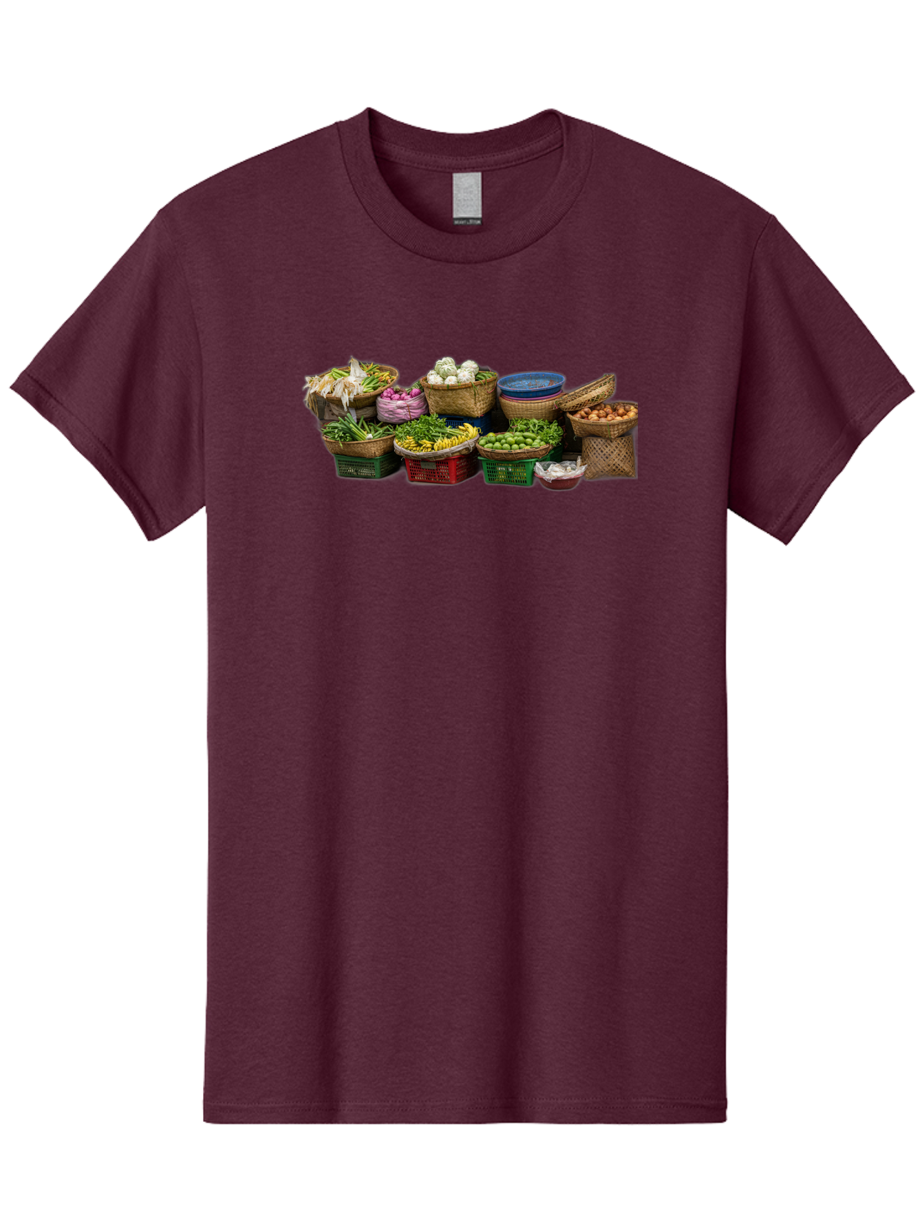 Vegetables-In-Baskets Men'S Graphic Tee, 100% Cotton, Comfortable Casual Summer Wear, Machine Washable, Vintage Camera, Old Camera, Antique Camera, Black Camera, Classic Photography, Photography Equipment, Nostalgic Device, Film Camera, Bah314 4