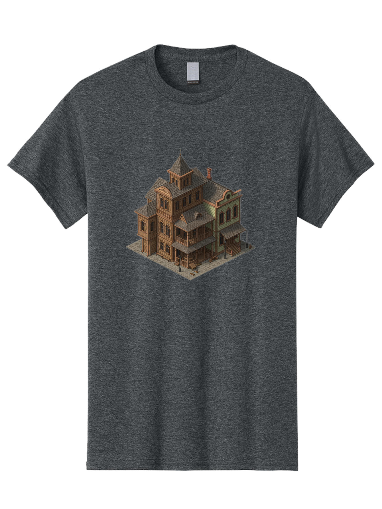 Victorian-House-1 Men'S Graphic Tee, 100% Cotton, Comfortable Casual Summer Wear, Machine Washable, Vintage Camera, Old Camera, Antique Camera, Black Camera, Classic Photography, Photography Equipment, Nostalgic Device, Film Camera, Camera Art Bah315 4