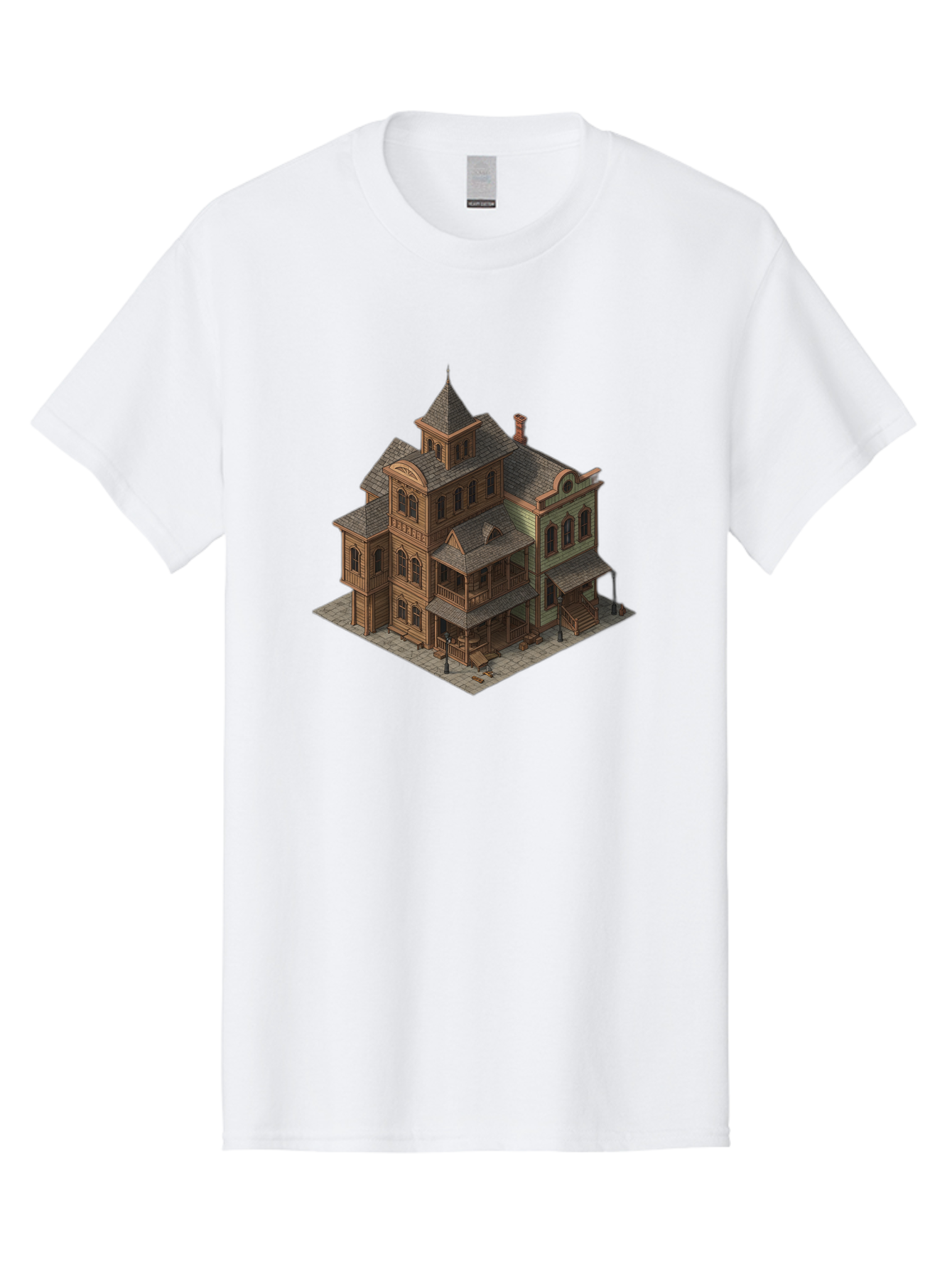 Victorian-House-1 Men'S Graphic Tee, 100% Cotton, Comfortable Casual Summer Wear, Machine Washable, Vintage Camera, Old Camera, Antique Camera, Black Camera, Classic Photography, Photography Equipment, Nostalgic Device, Film Camera, Camera Art Bah315 7