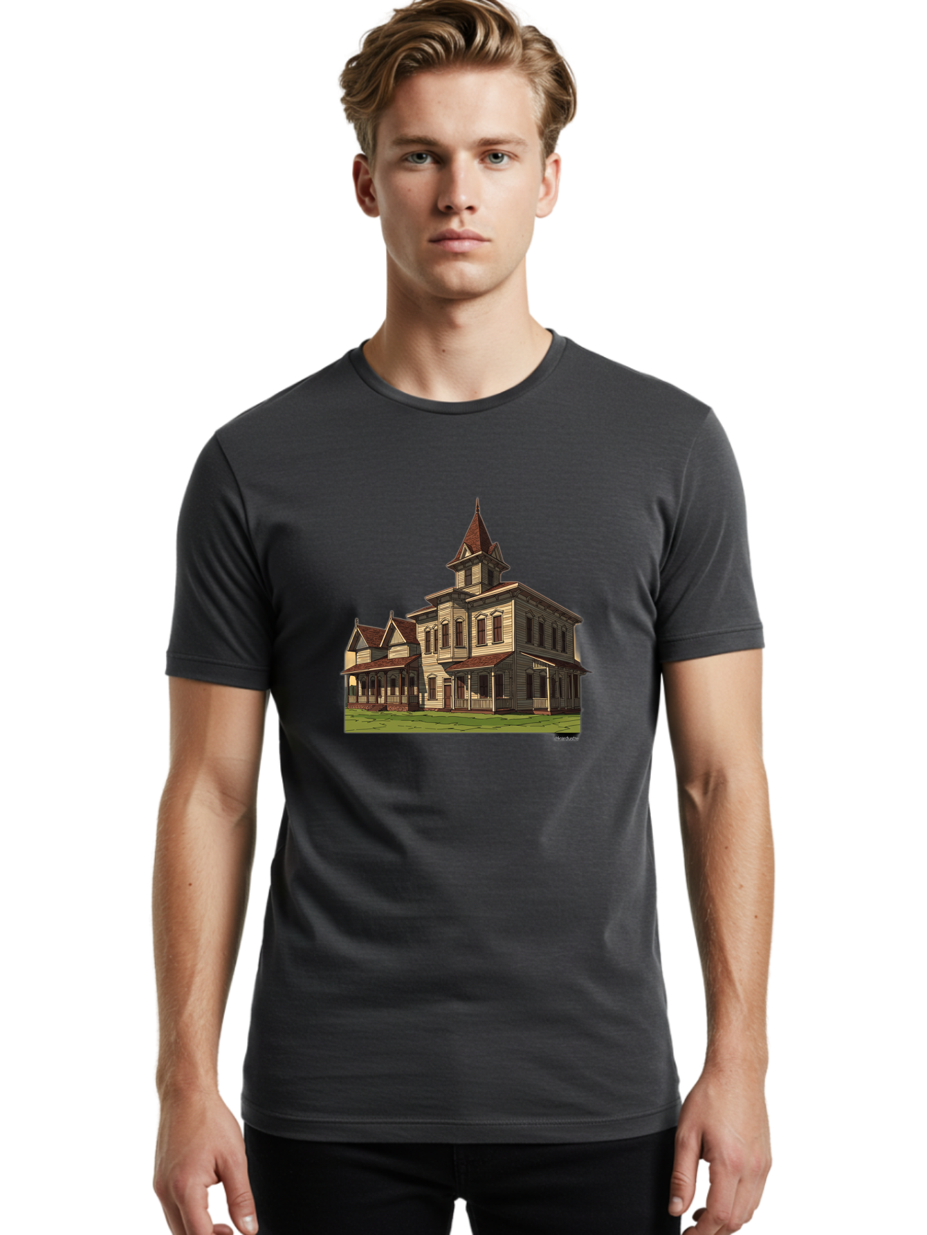 Victorian-House Men'S Graphic Tee, 100% Cotton, Comfortable Casual Summer Wear, Machine Washable, Vintage Camera, Old Camera, Antique Camera, Black Camera, Classic Photography, Photography Equipment, Nostalgic Device, Film Camera, Camera Art Bah316 22