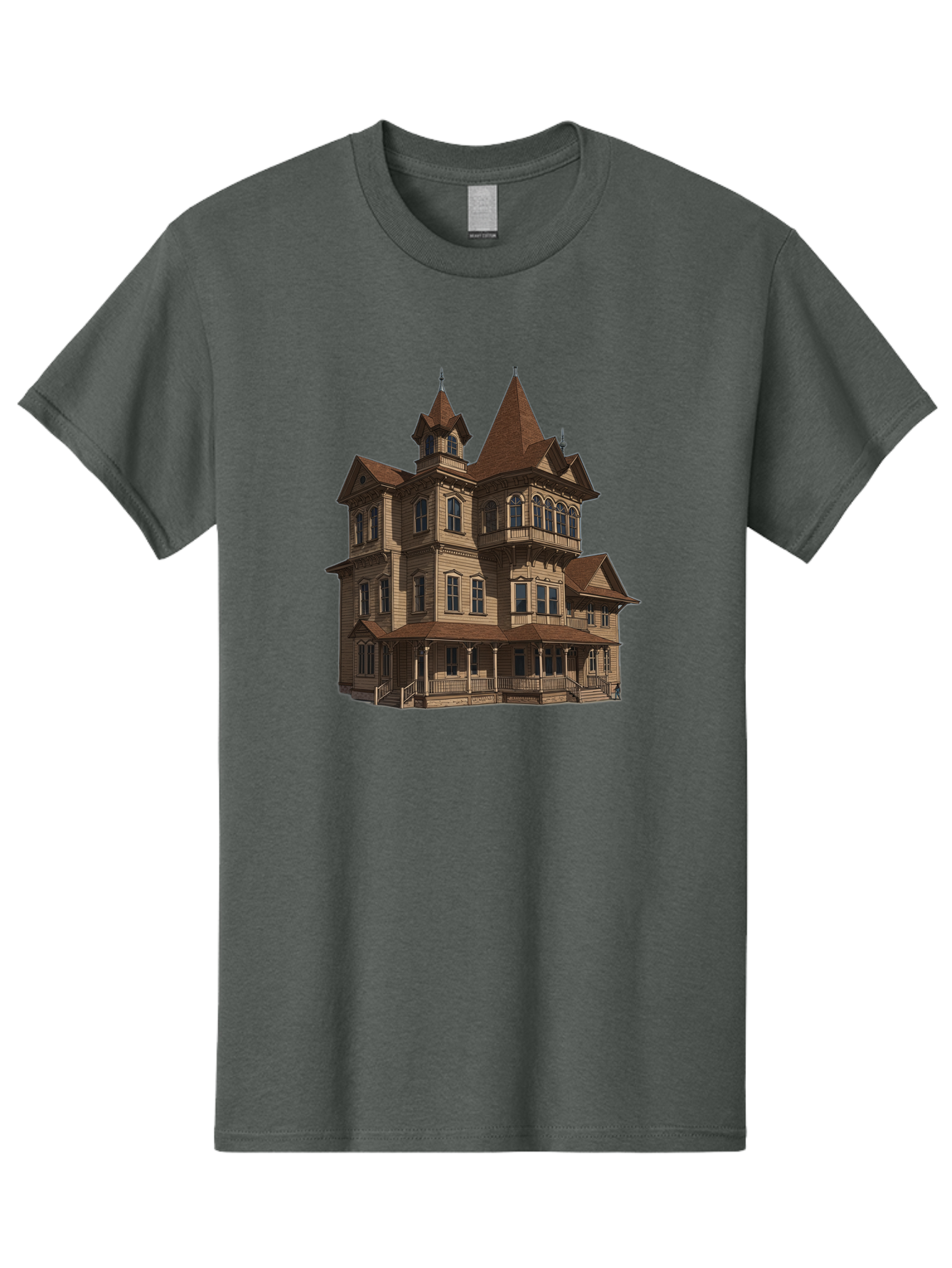 Victorian-Mansion Men'S Graphic Tee, 100% Cotton, Comfortable Casual Summer Wear, Machine Washable, Vintage Camera, Old Camera, Antique Camera, Black Camera, Classic Photography, Photography Equipment, Nostalgic Device, Film Camera, Camera Art Bah318 2