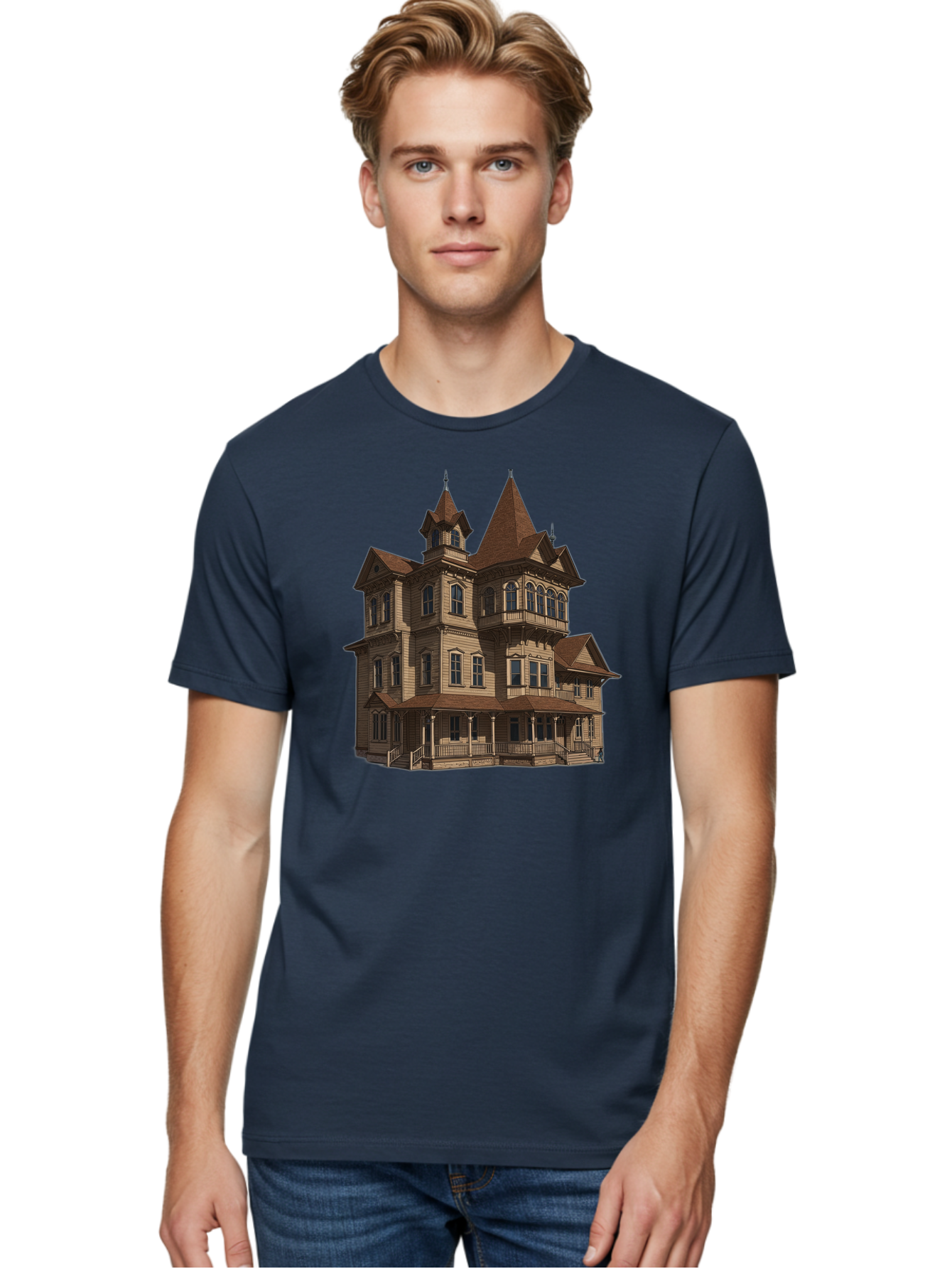 Victorian-Mansion Men'S Graphic Tee, 100% Cotton, Comfortable Casual Summer Wear, Machine Washable, Vintage Camera, Old Camera, Antique Camera, Black Camera, Classic Photography, Photography Equipment, Nostalgic Device, Film Camera, Camera Art Bah318 28