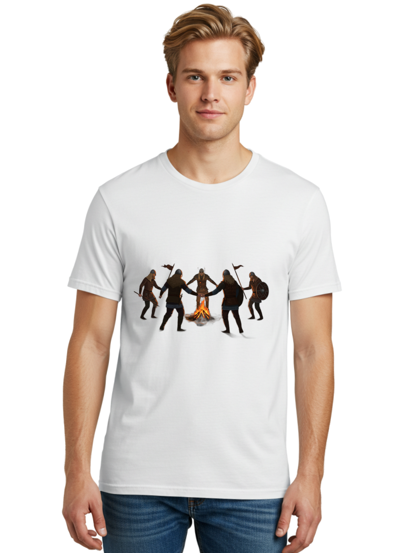 Viking-Circle-Dance Men'S Graphic Tee, 100% Cotton, Comfortable Casual Summer Wear, Machine Washable, Vintage Camera, Old Camera, Antique Camera, Black Camera, Classic Photography, Photography Equipment, Nostalgic Device, Film Camera, Bah319 18