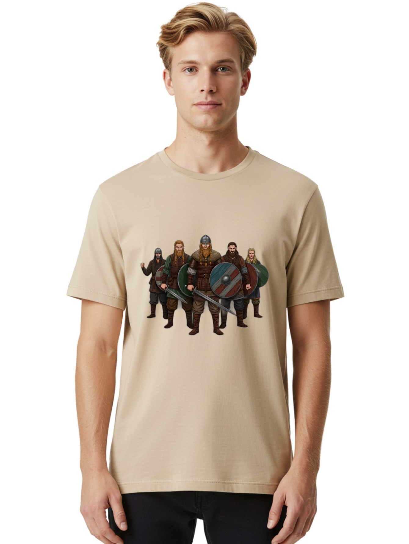 Viking-Warriors-10 Men'S Graphic Tee, 100% Cotton, Comfortable Casual Summer Wear, Machine Washable, Vintage Camera, Old Camera, Antique Camera, Black Camera, Classic Photography, Photography Equipment, Nostalgic Device, Film Camera, Bah326 21
