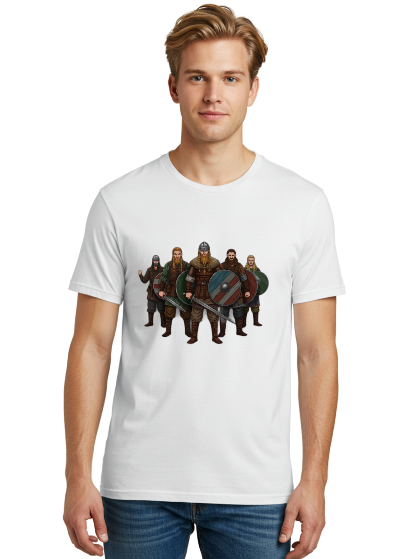 Viking-Warriors-10 Men'S Graphic Tee, 100% Cotton, Comfortable Casual Summer Wear, Machine Washable, Vintage Camera, Old Camera, Antique Camera, Black Camera, Classic Photography, Photography Equipment, Nostalgic Device, Film Camera, Bah326 20