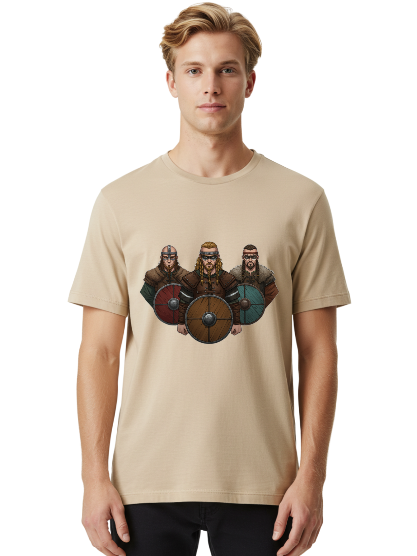 Viking-Warriors-11 Men'S Graphic Tee, 100% Cotton, Comfortable Casual Summer Wear, Machine Washable, Vintage Camera, Old Camera, Antique Camera, Black Camera, Classic Photography, Photography Equipment, Nostalgic Device, Film Camera, Bah327 17
