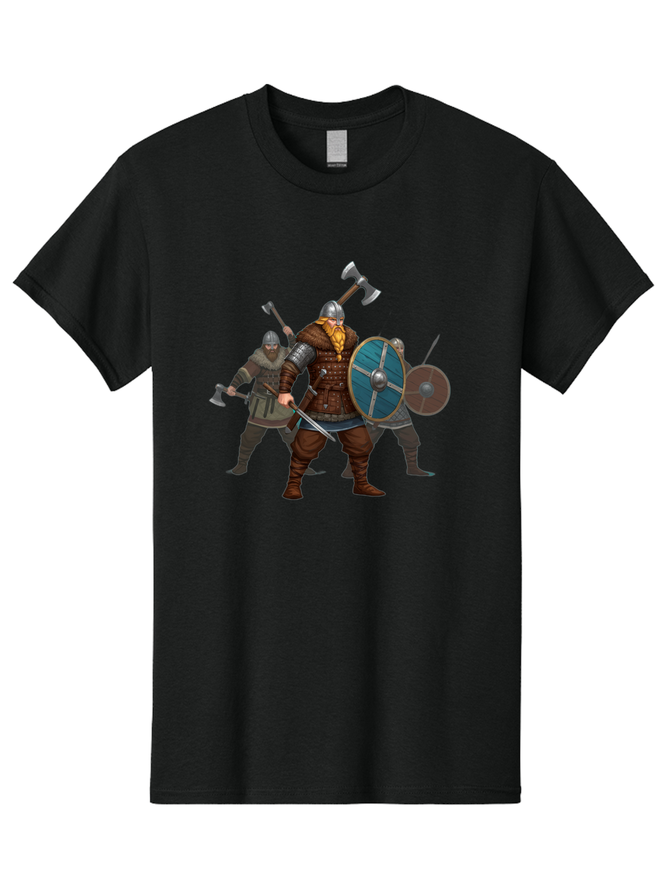 Viking-Warriors-2 Men'S Graphic Tee, 100% Cotton, Comfortable Casual Summer Wear, Machine Washable, Vintage Camera, Old Camera, Antique Camera, Black Camera, Classic Photography, Photography Equipment, Nostalgic Device, Film Camera, Camera Art Bah330 3