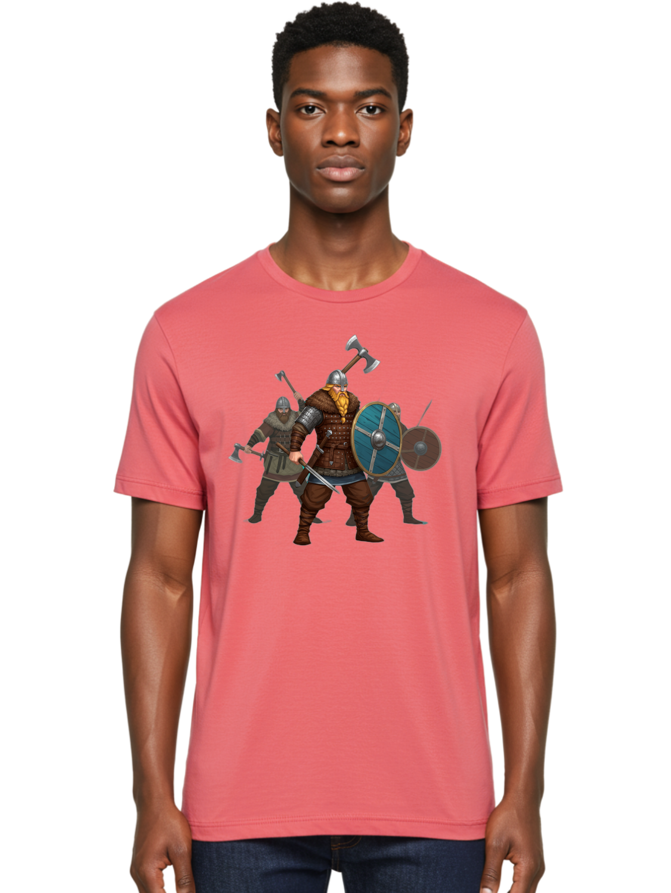 Viking-Warriors-2 Men'S Graphic Tee, 100% Cotton, Comfortable Casual Summer Wear, Machine Washable, Vintage Camera, Old Camera, Antique Camera, Black Camera, Classic Photography, Photography Equipment, Nostalgic Device, Film Camera, Camera Art Bah330 21