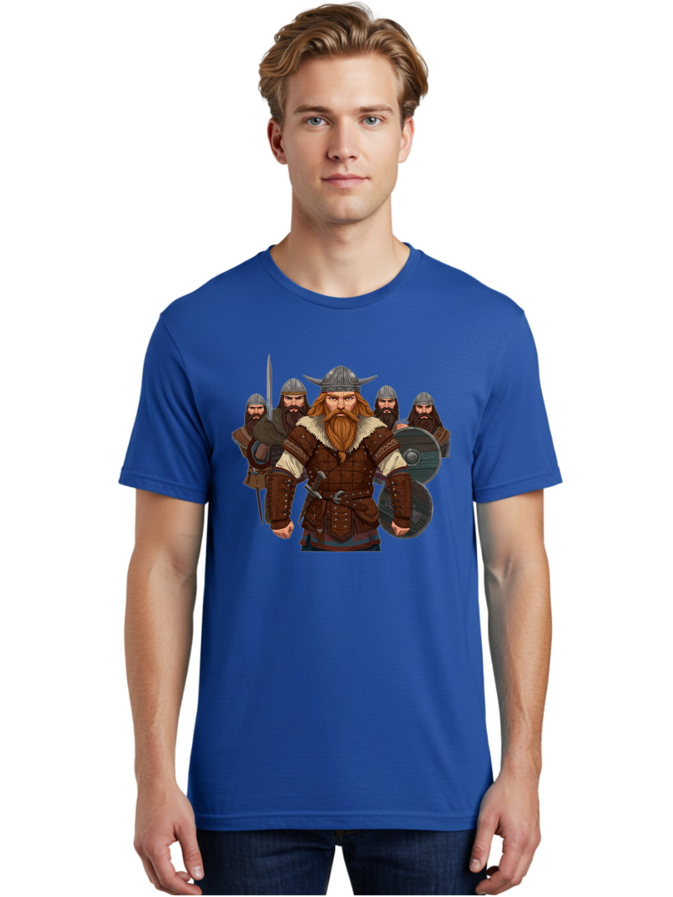 Viking-Warriors-3 Men'S Graphic Tee, 100% Cotton, Comfortable Casual Summer Wear, Machine Washable, Vintage Camera, Old Camera, Antique Camera, Black Camera, Classic Photography, Photography Equipment, Nostalgic Device, Film Camera, Camera Art Bah331 23
