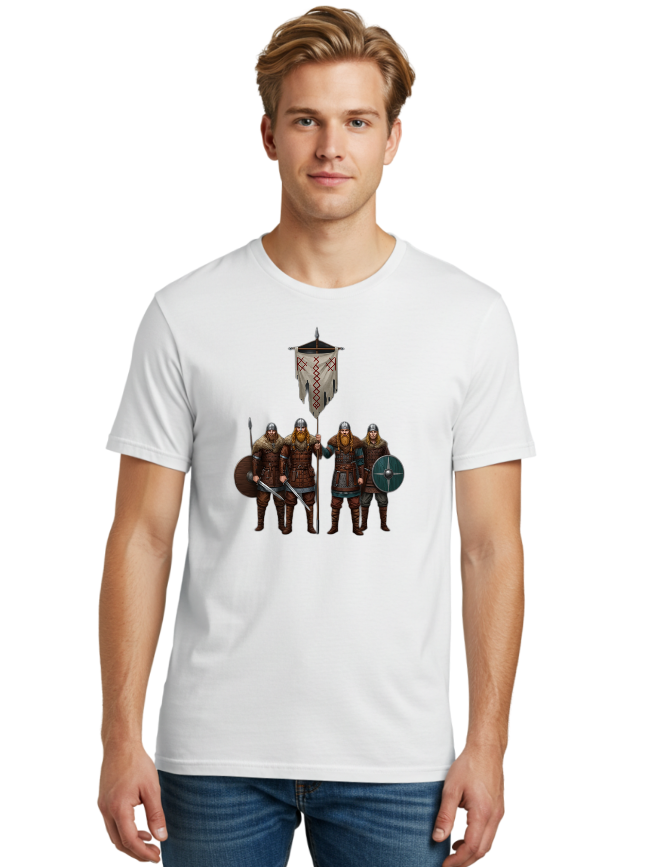 Viking-Warriors-4 Men'S Graphic Tee, 100% Cotton, Comfortable Casual Summer Wear, Machine Washable, Vintage Camera, Old Camera, Antique Camera, Black Camera, Classic Photography, Photography Equipment, Nostalgic Device, Film Camera, Camera Art Bah332 18