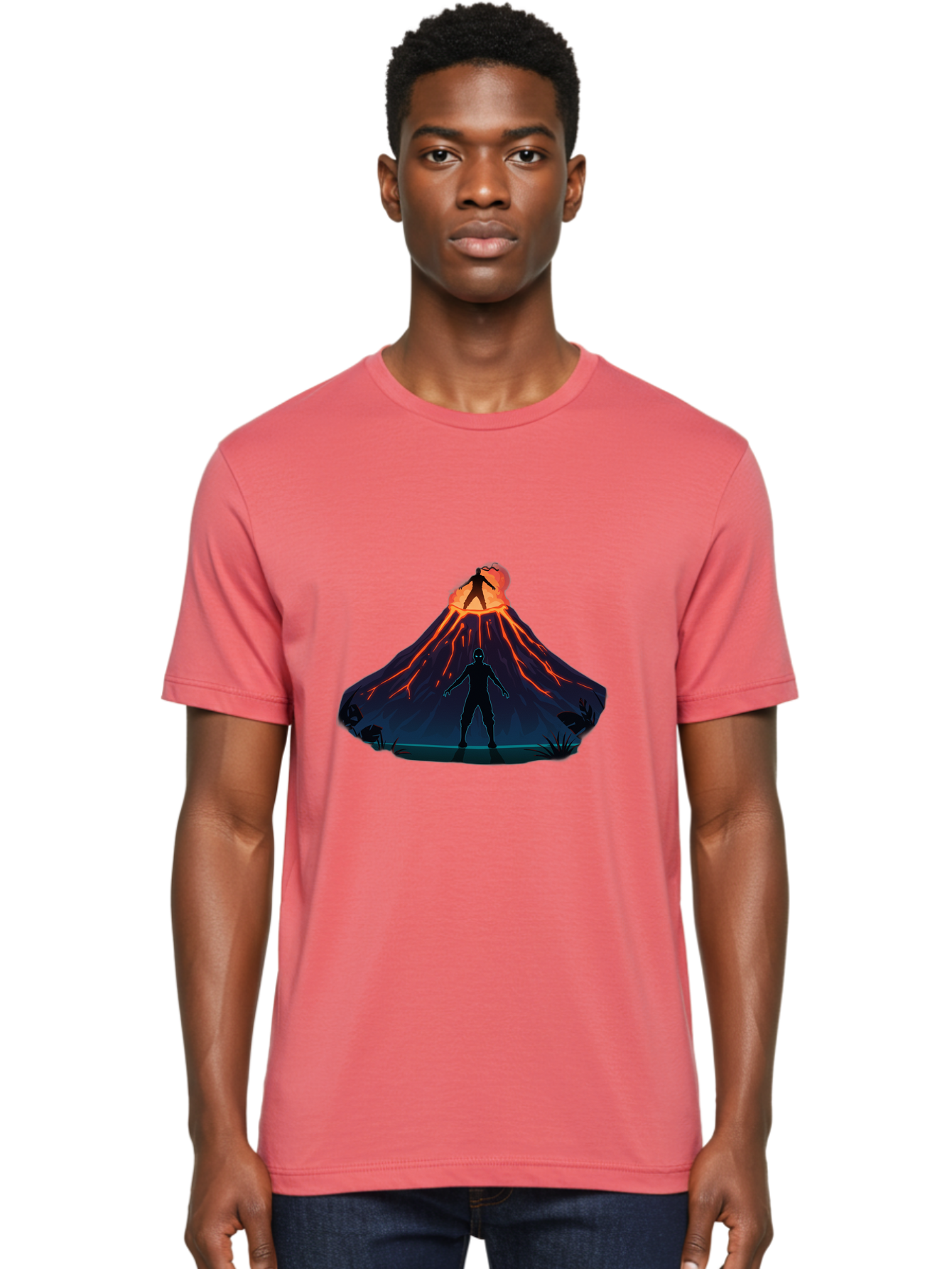 Volcano-Eruption Men'S Graphic Tee, 100% Cotton, Comfortable Casual Summer Wear, Machine Washable, Vintage Camera, Old Camera, Antique Camera, Black Camera, Classic Photography, Photography Equipment, Nostalgic Device, Film Camera, Camera Art Bah351 29