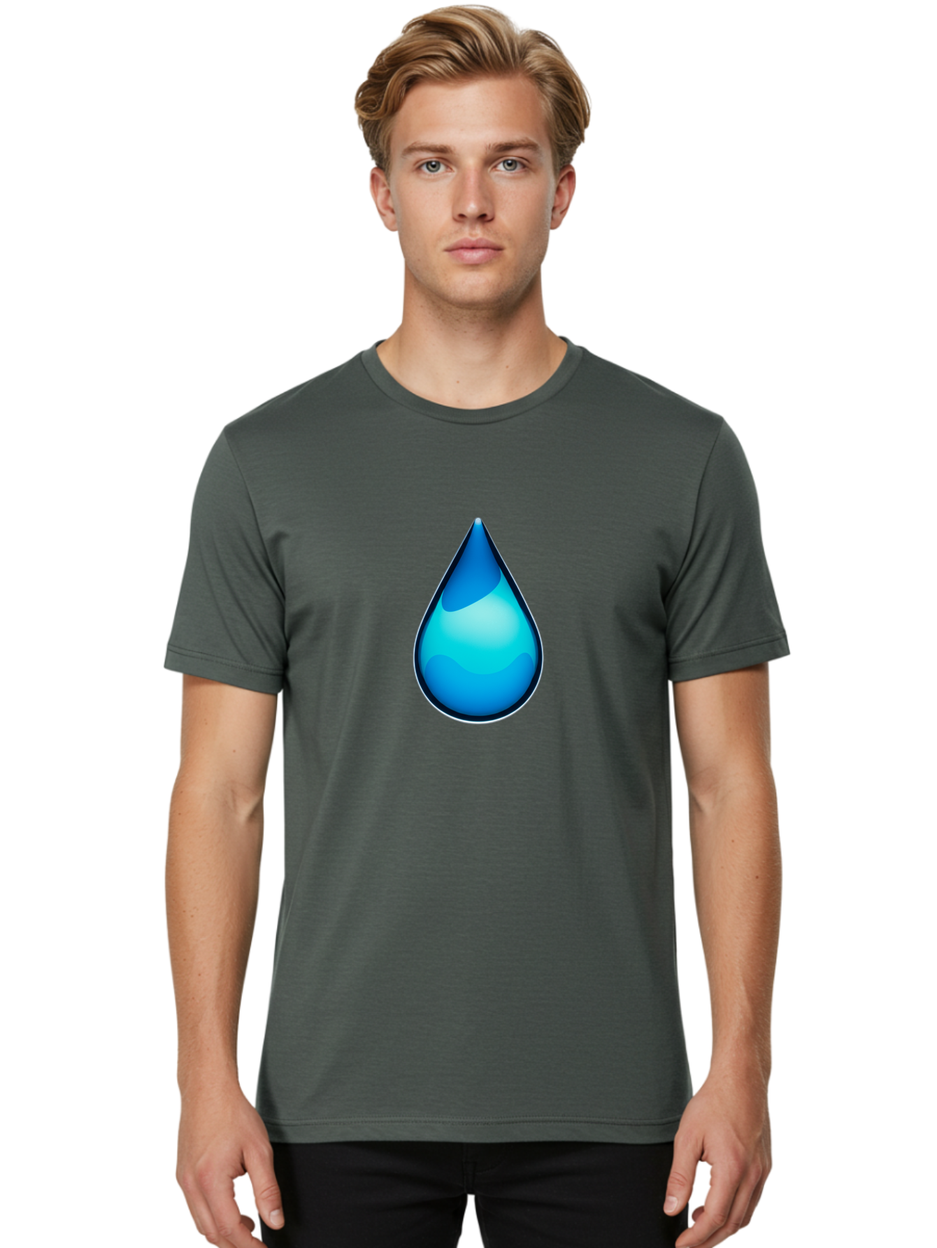 Water-Droplet-1 Men'S Graphic Tee, 100% Cotton, Comfortable Casual Summer Wear, Machine Washable, Vintage Camera, Old Camera, Antique Camera, Black Camera, Classic Photography, Photography Equipment, Nostalgic Device, Film Camera, Camera Art Bah360 28