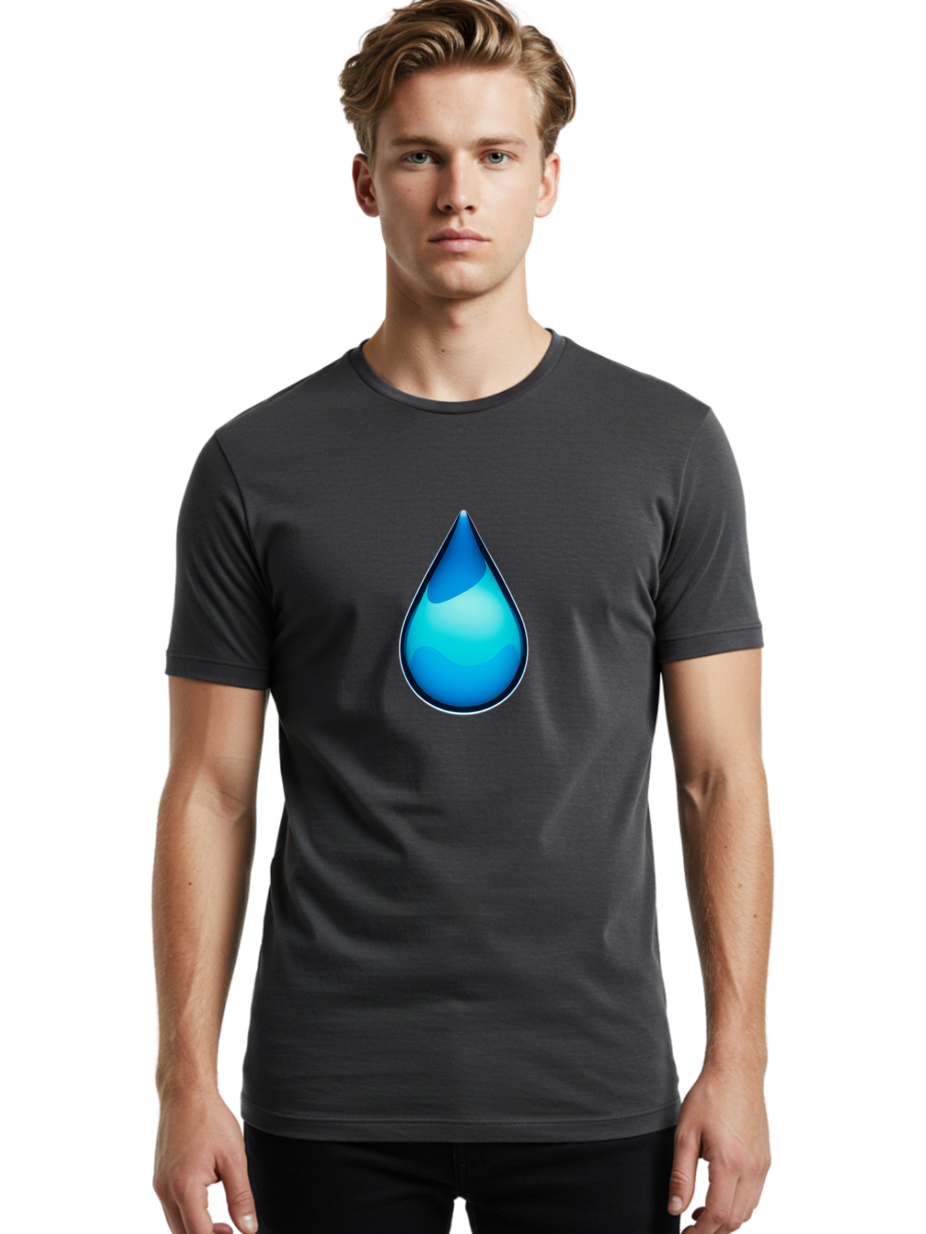 Water-Droplet-1 Men'S Graphic Tee, 100% Cotton, Comfortable Casual Summer Wear, Machine Washable, Vintage Camera, Old Camera, Antique Camera, Black Camera, Classic Photography, Photography Equipment, Nostalgic Device, Film Camera, Camera Art Bah360 22