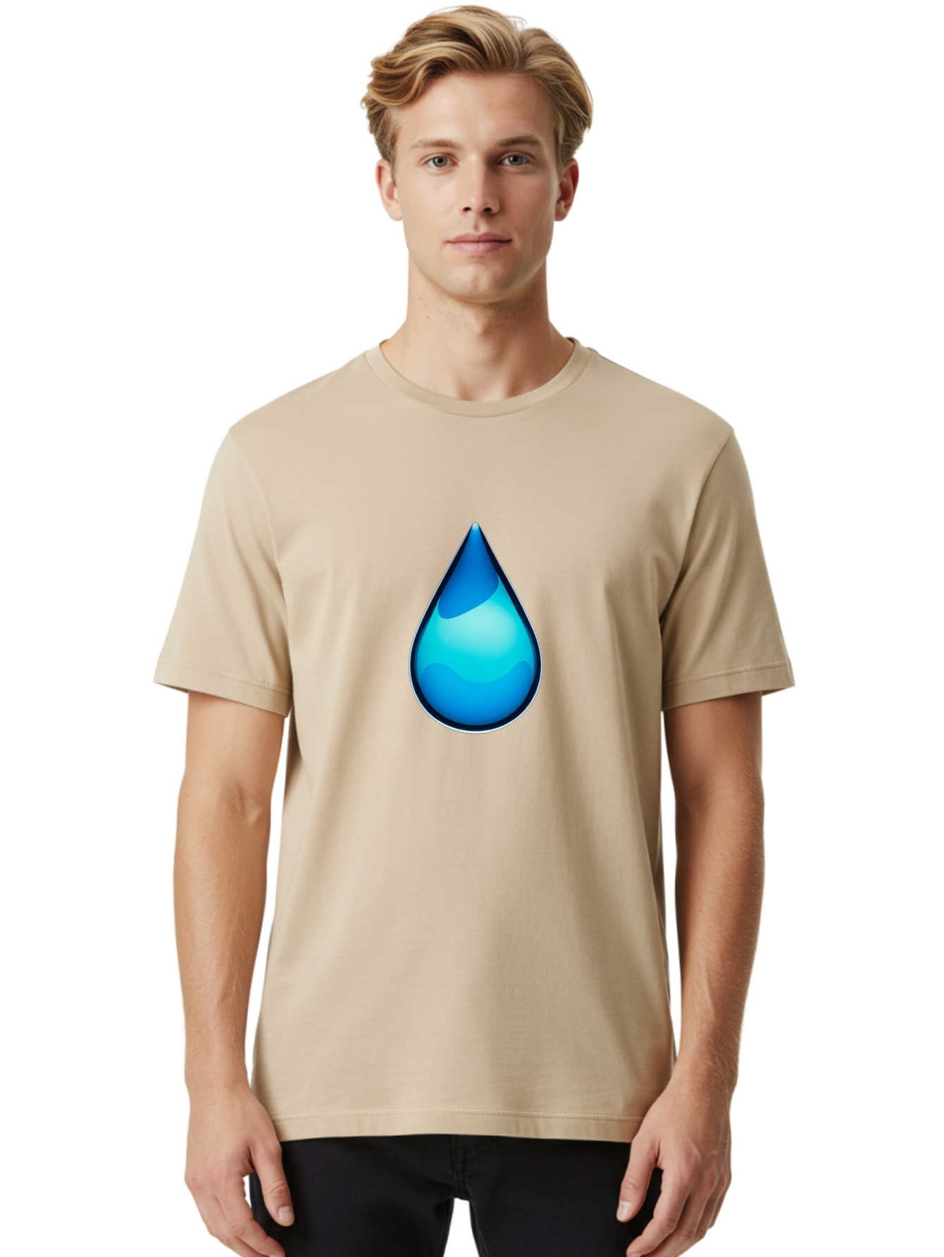 Water-Droplet-1 Men'S Graphic Tee, 100% Cotton, Comfortable Casual Summer Wear, Machine Washable, Vintage Camera, Old Camera, Antique Camera, Black Camera, Classic Photography, Photography Equipment, Nostalgic Device, Film Camera, Camera Art Bah360 21