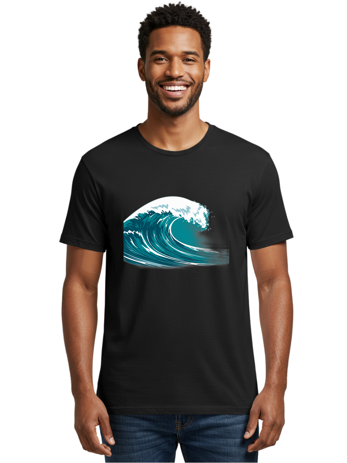 Wave Men'S Graphic Tee, 100% Cotton, Comfortable Casual Summer Wear, Machine Washable, Vintage Camera, Old Camera, Antique Camera, Black Camera, Classic Photography, Photography Equipment, Nostalgic Device, Film Camera, Camera Art Bah364 29